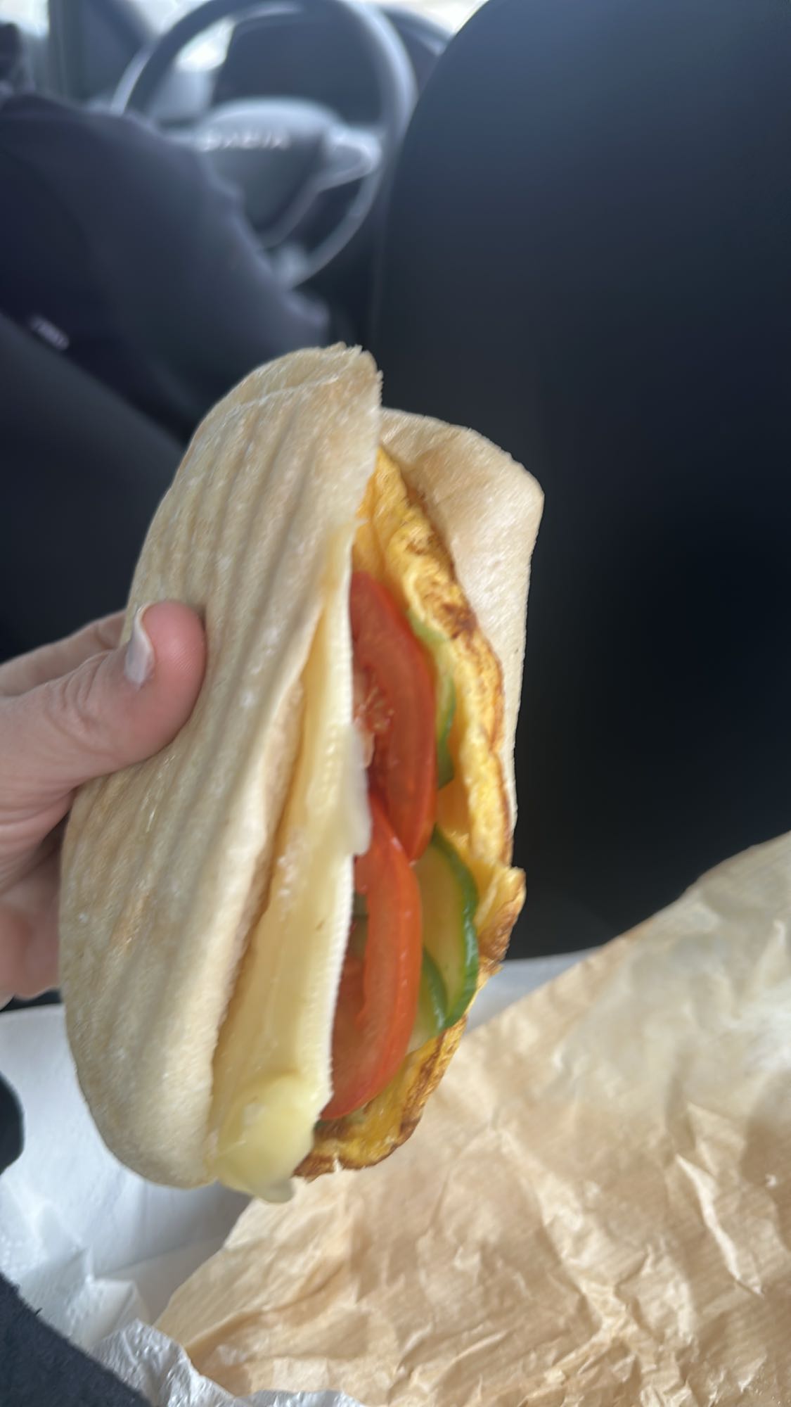 Egg veggie sandwich