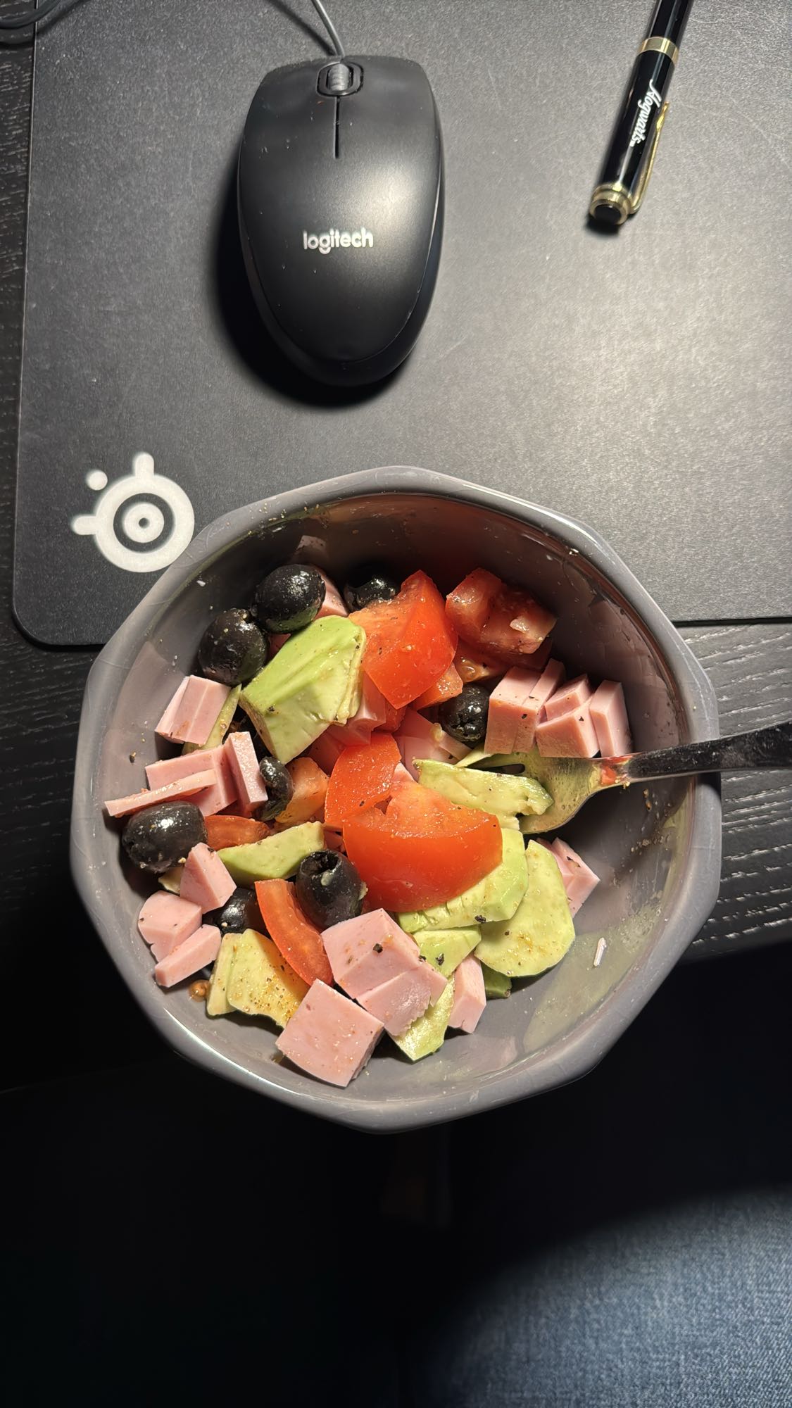 Avocado Ham Salad