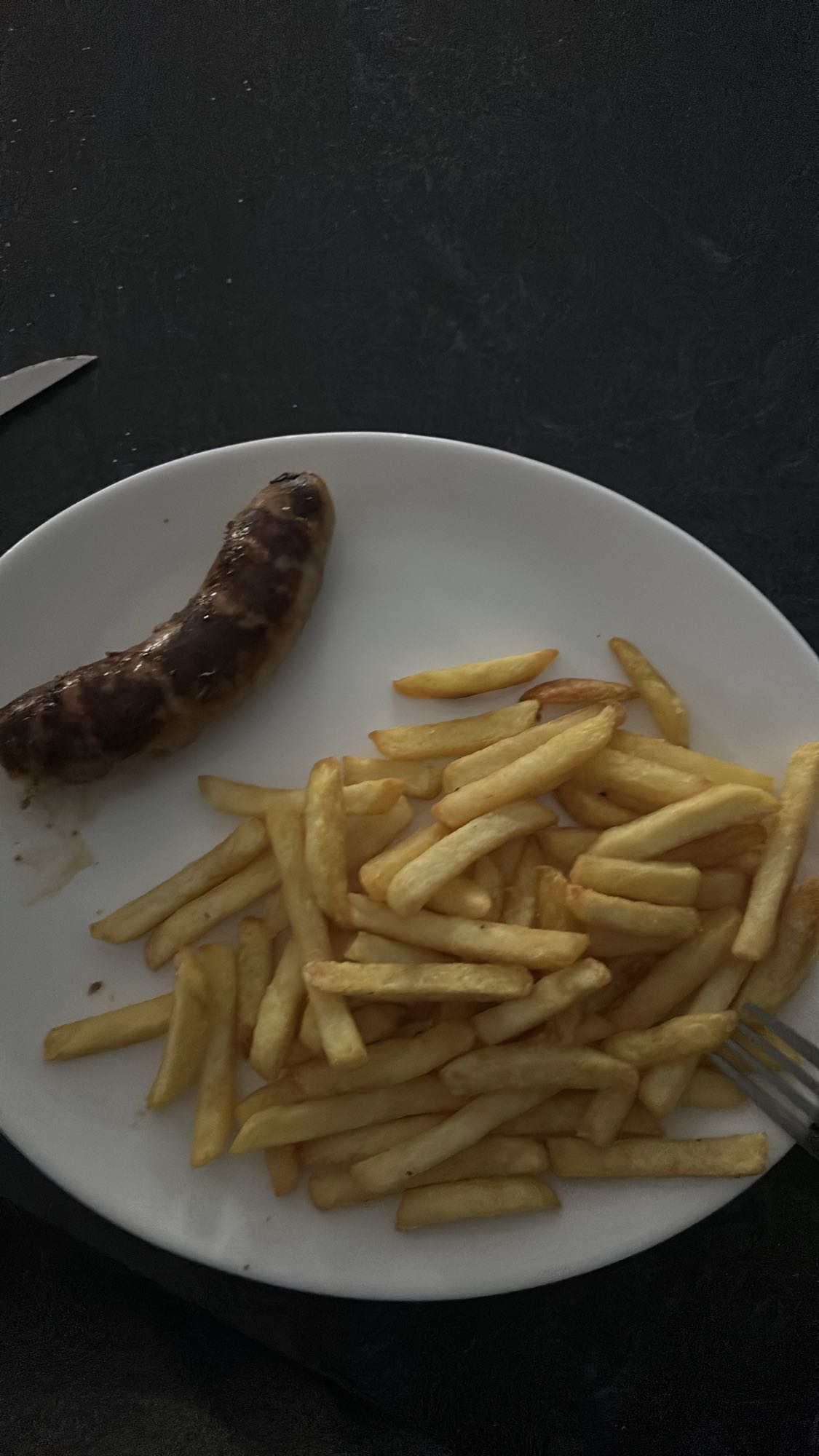 Saucisse et frites