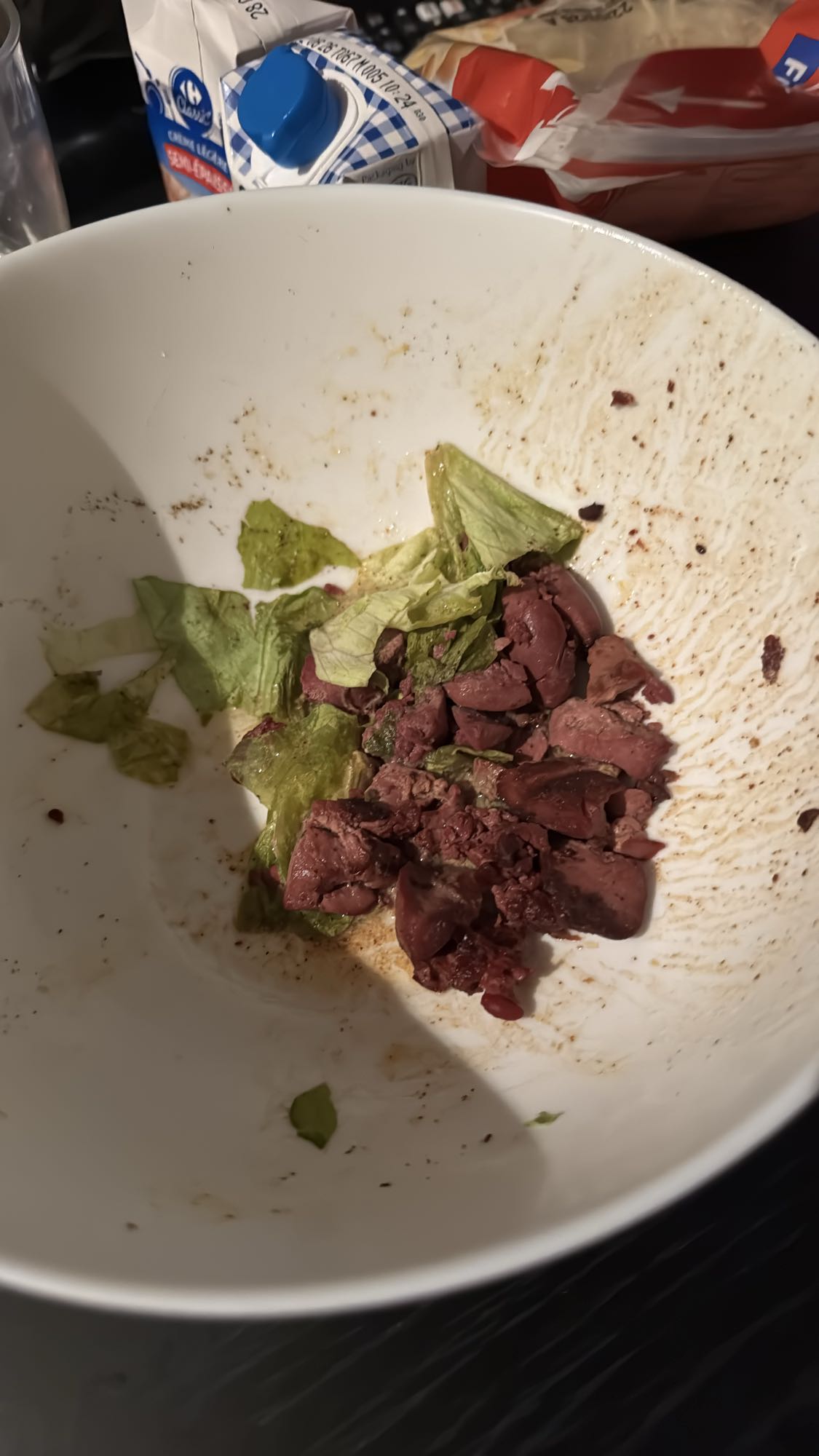 foie de volaille salade