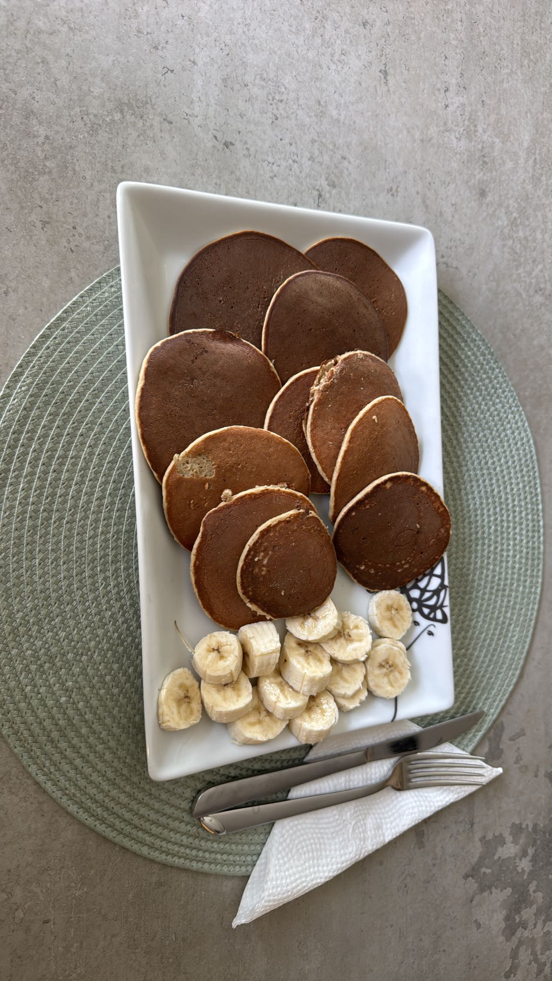 Panqueques con plátano