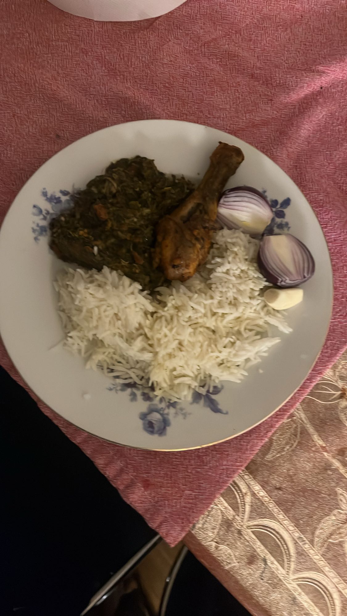 Chicken Saag with Rice