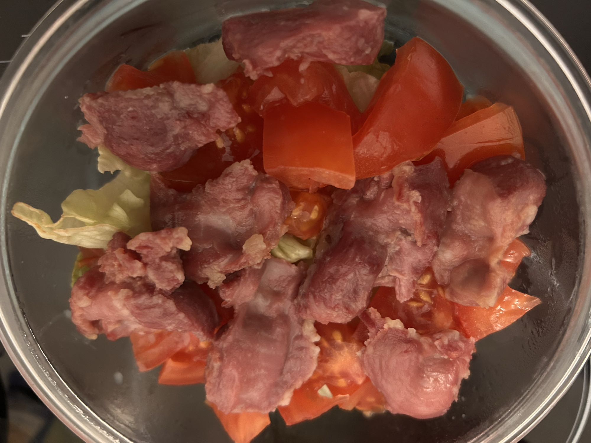 Salade gésiers et tomates