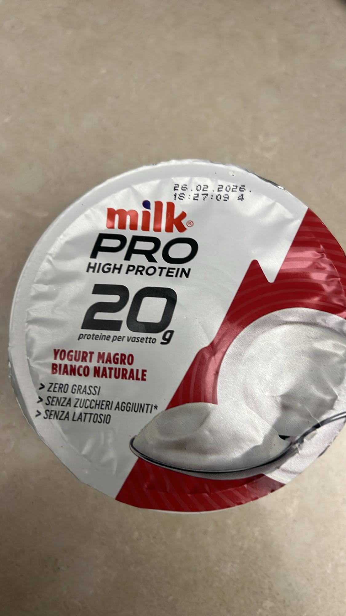 Yogurt magro proteico