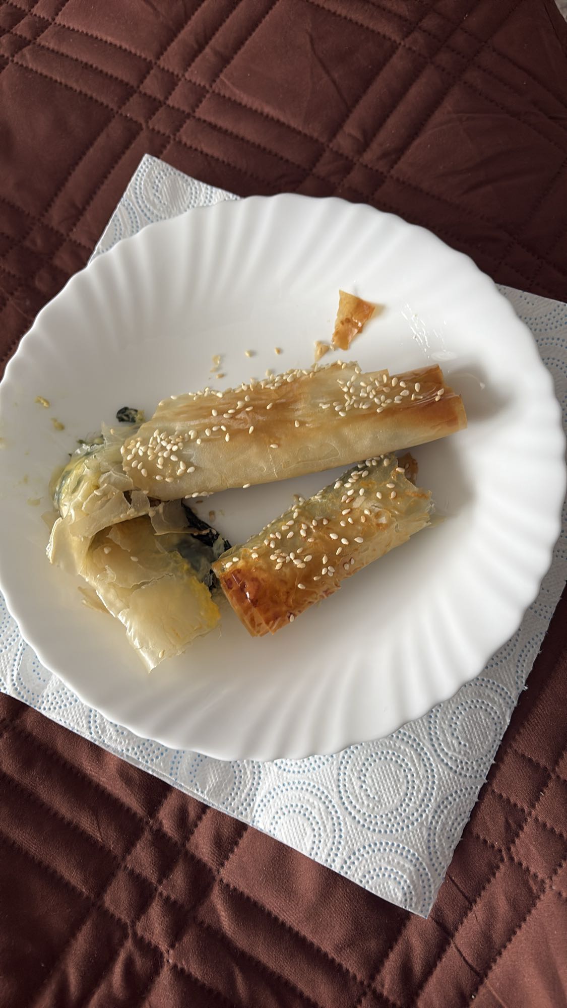 Filoruller med spinat