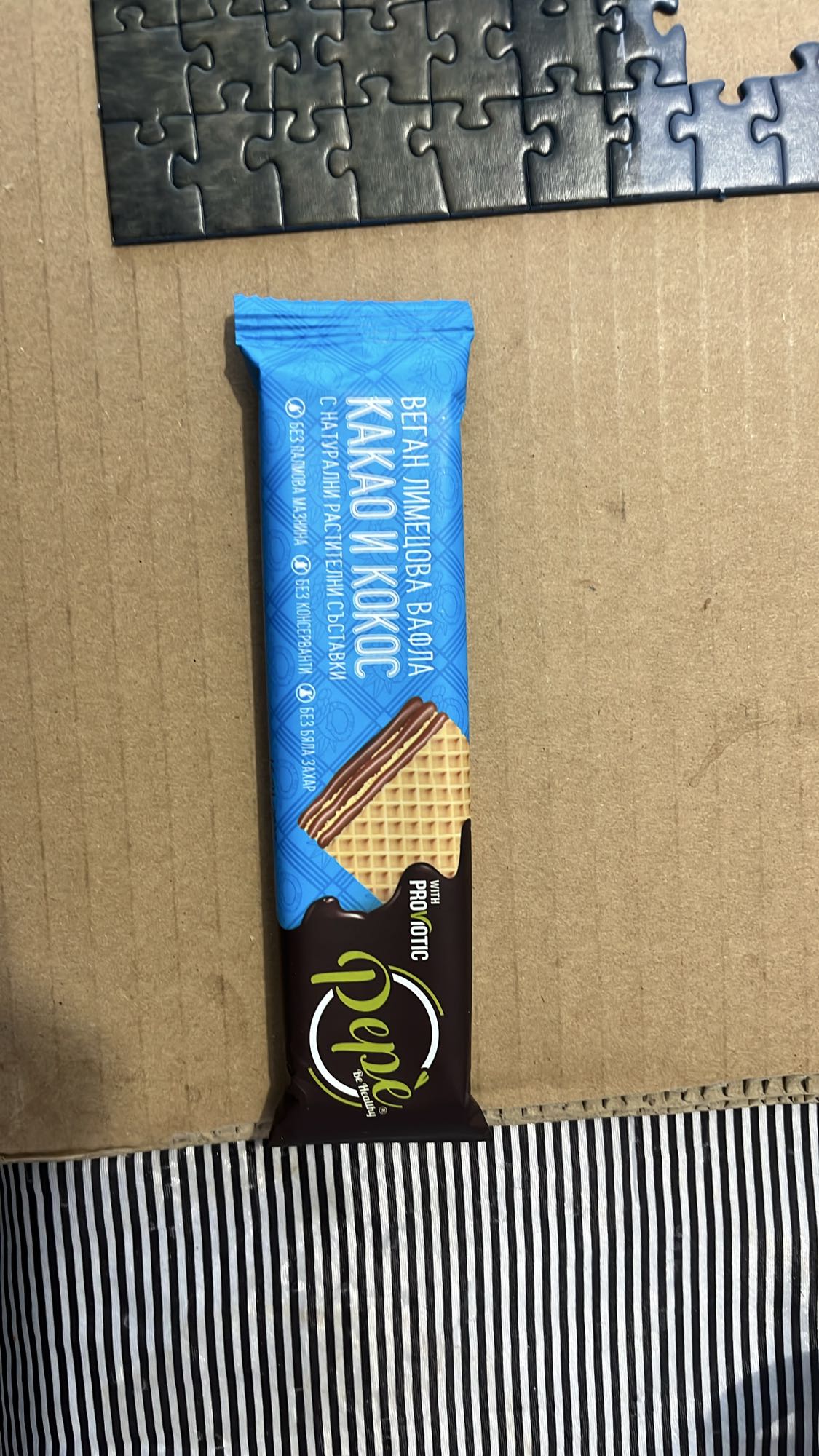 Веган вафла какао-кокос