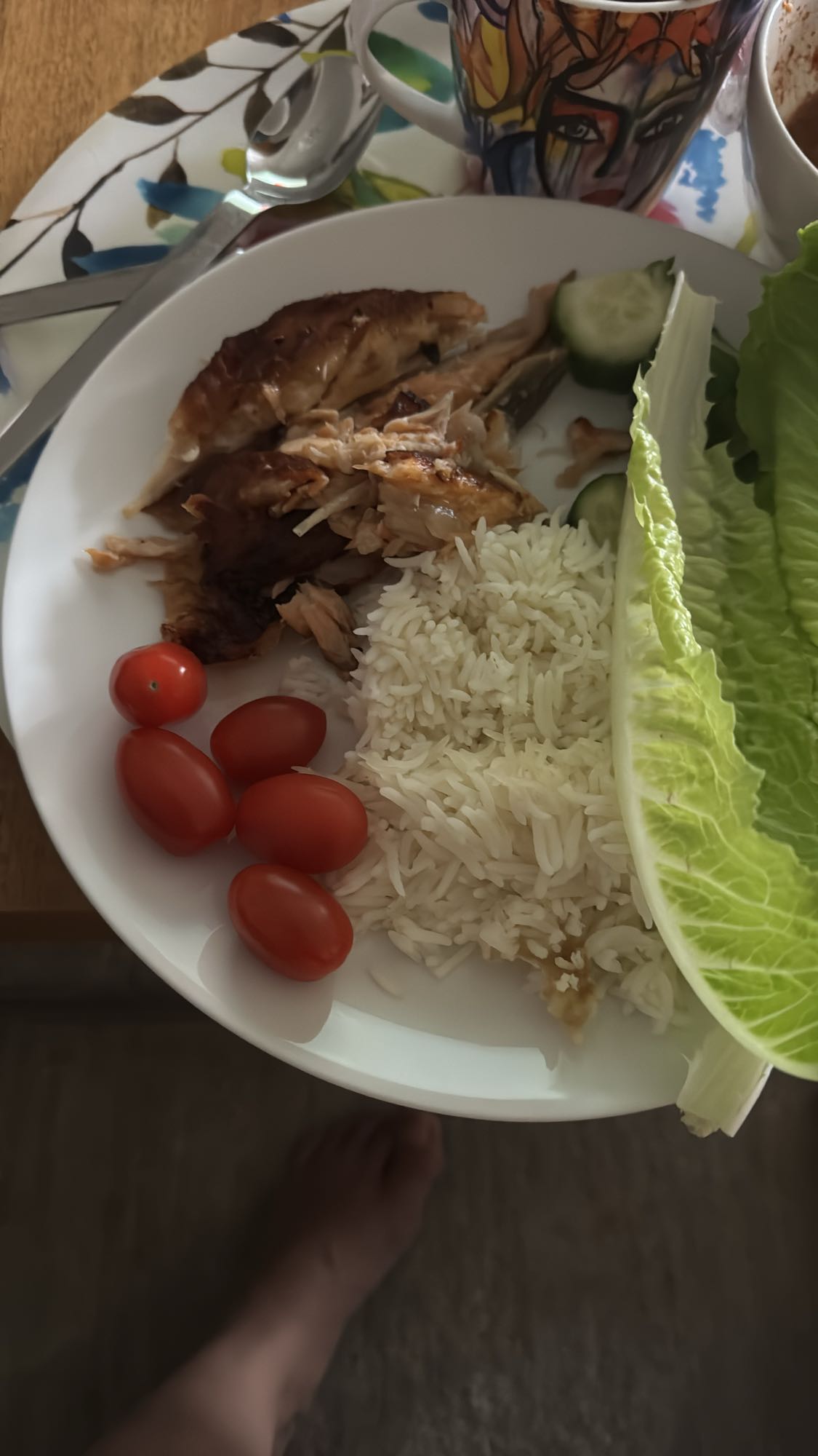 Kyckling med ris och grönsaker