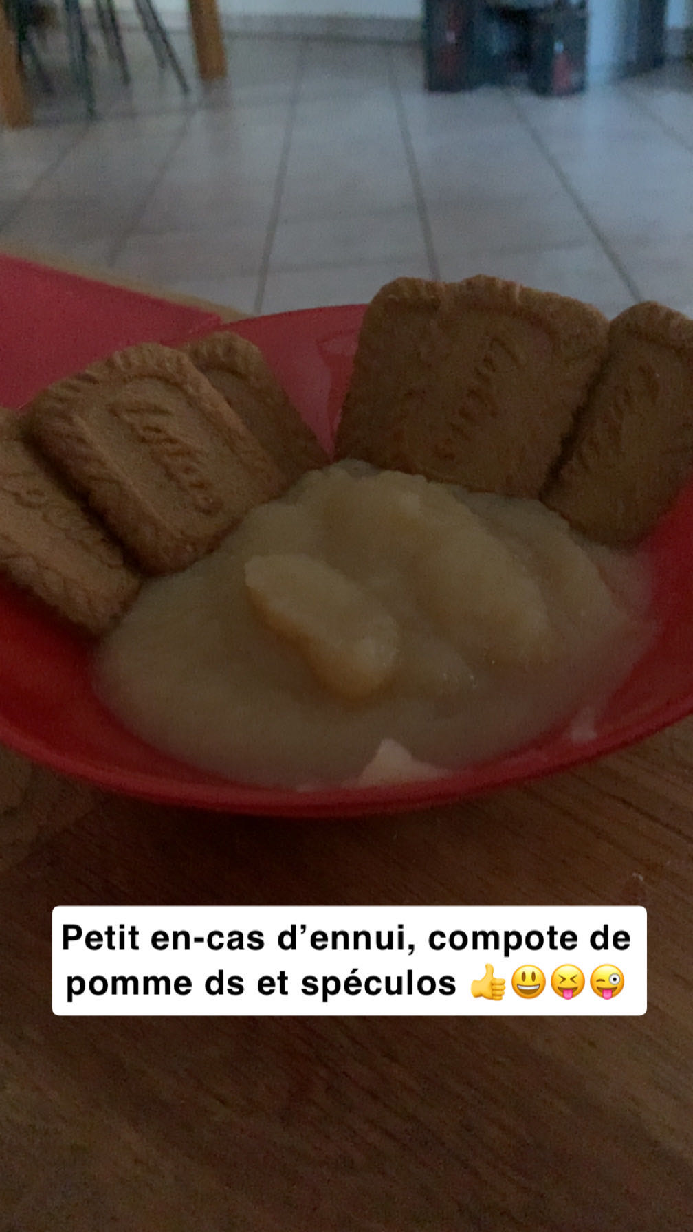 Compote et spéculoos
