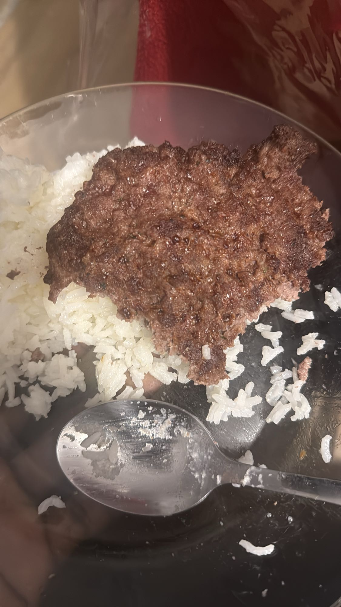 arroz con carne molida