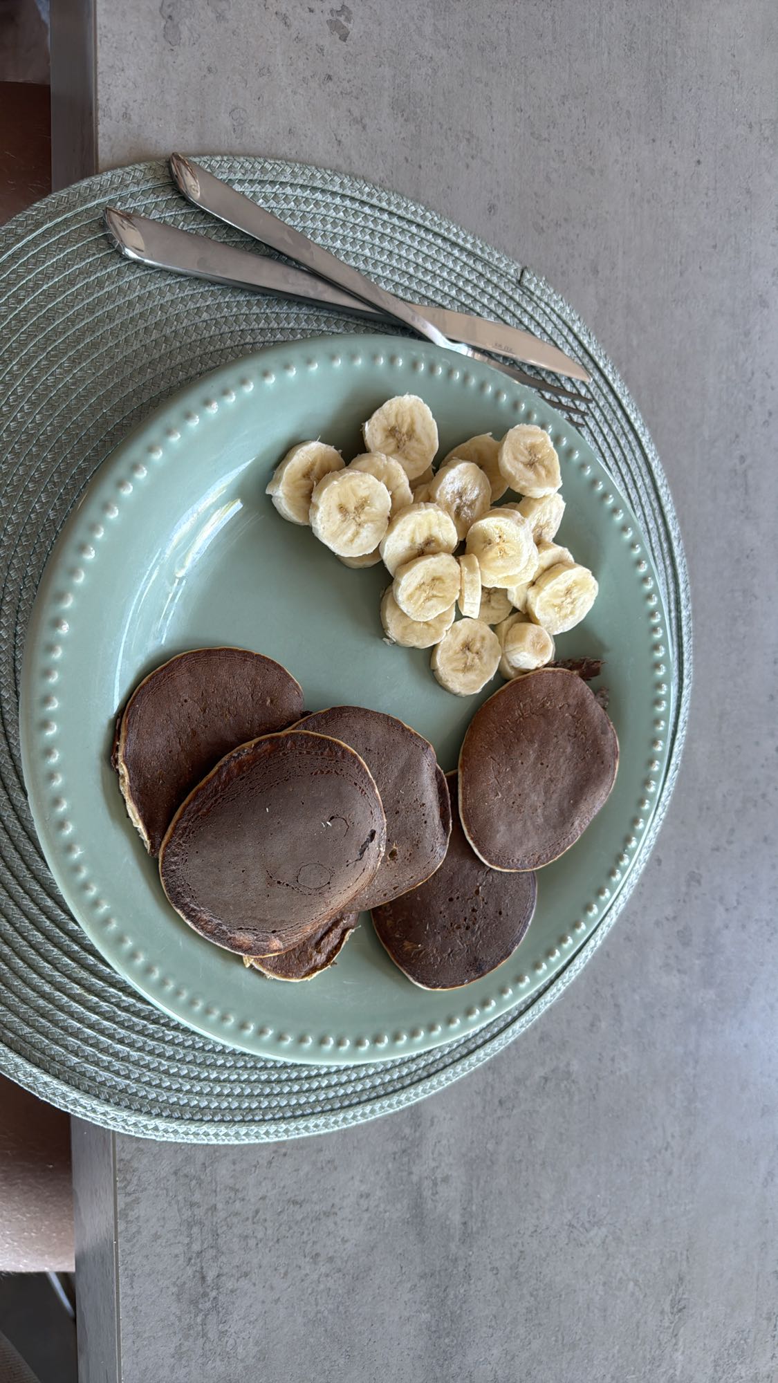 Panqueques con plátano y proteína