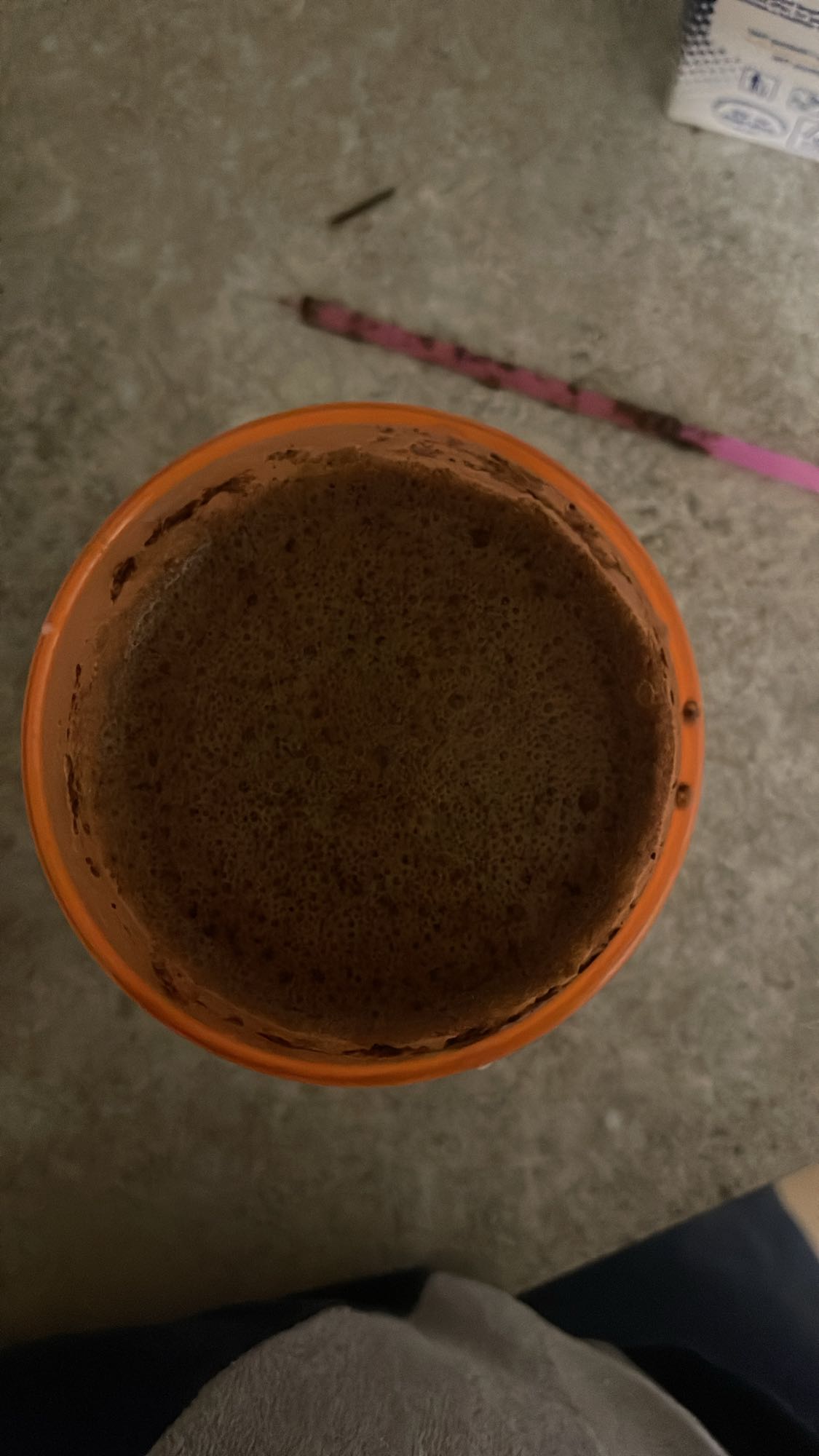 Chocolate protein shake