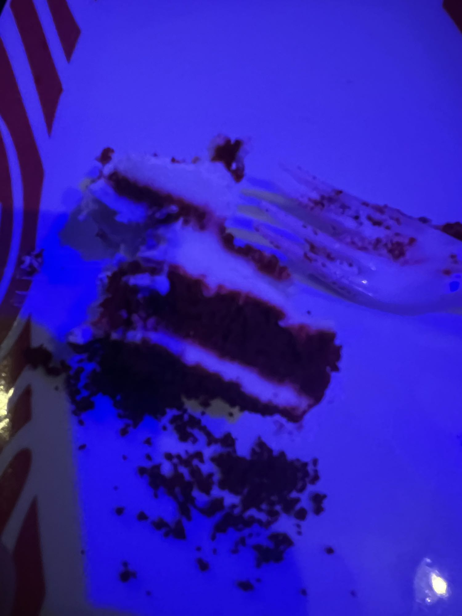 Red velvet cake slice