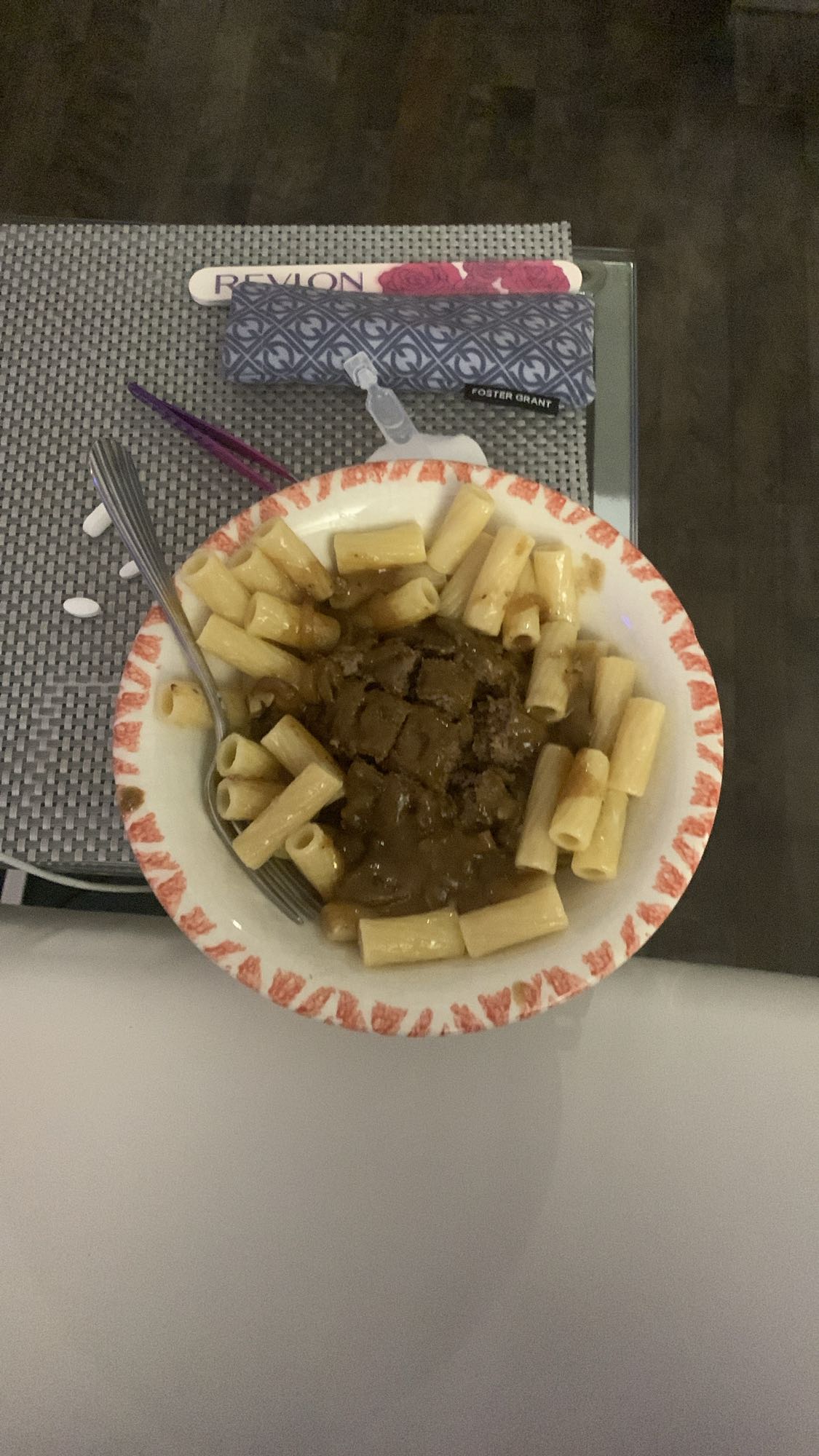 Pâtes au bœuf en sauce