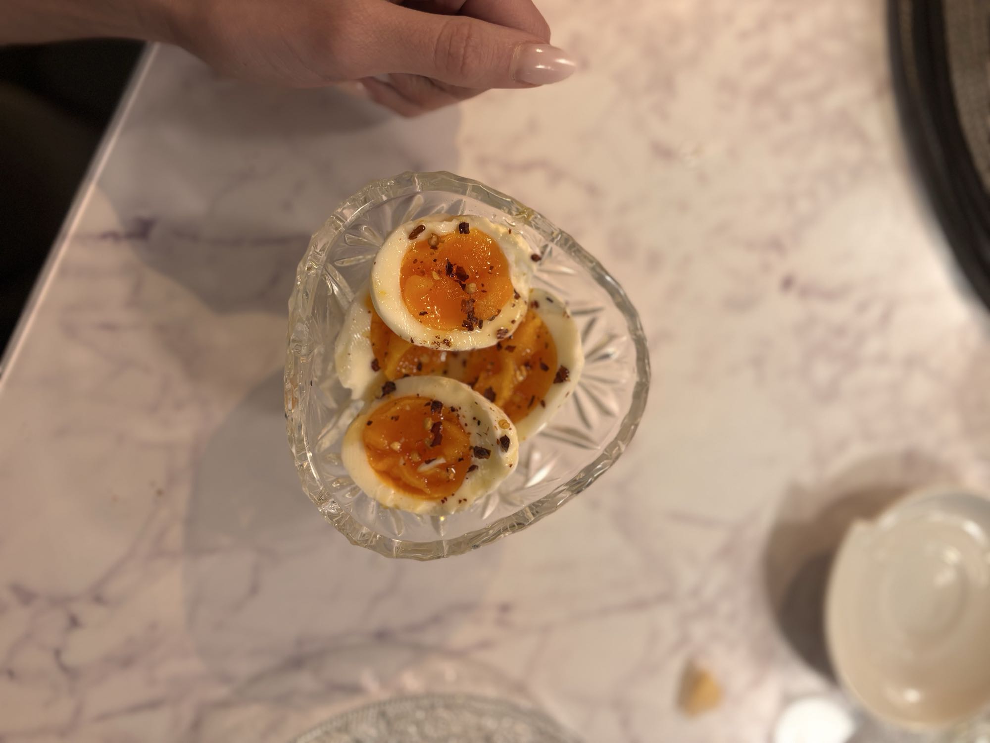 Kokta ägg med kryddor