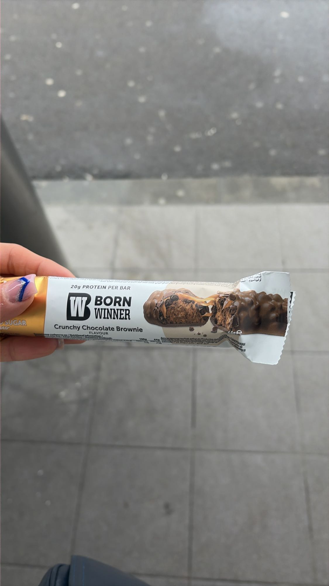 Baton proteic brownie