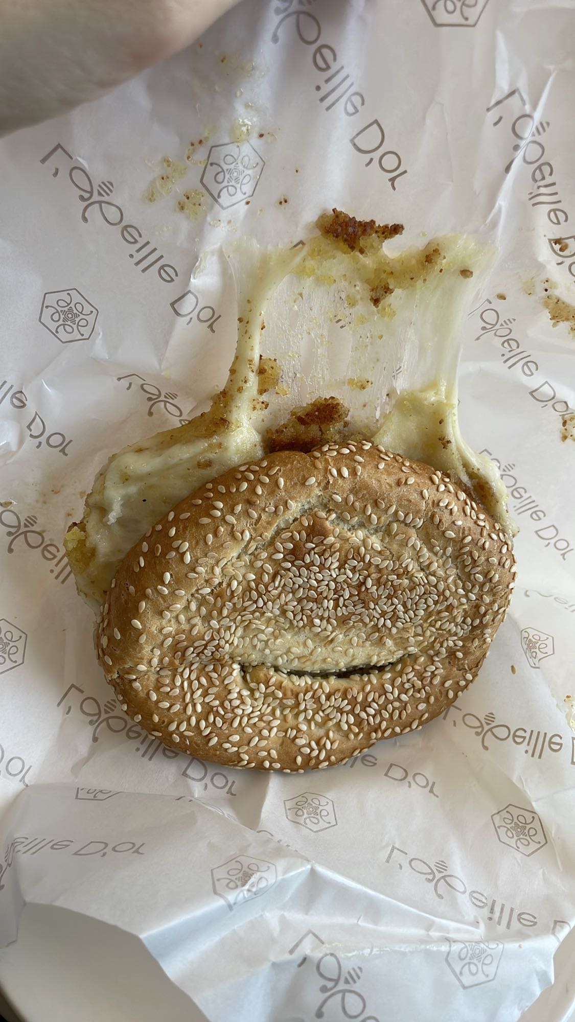 Cheese sesame sandwich