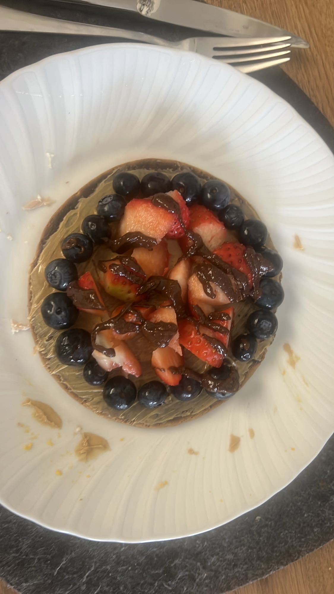 Fruchtiger Schoko-Teller