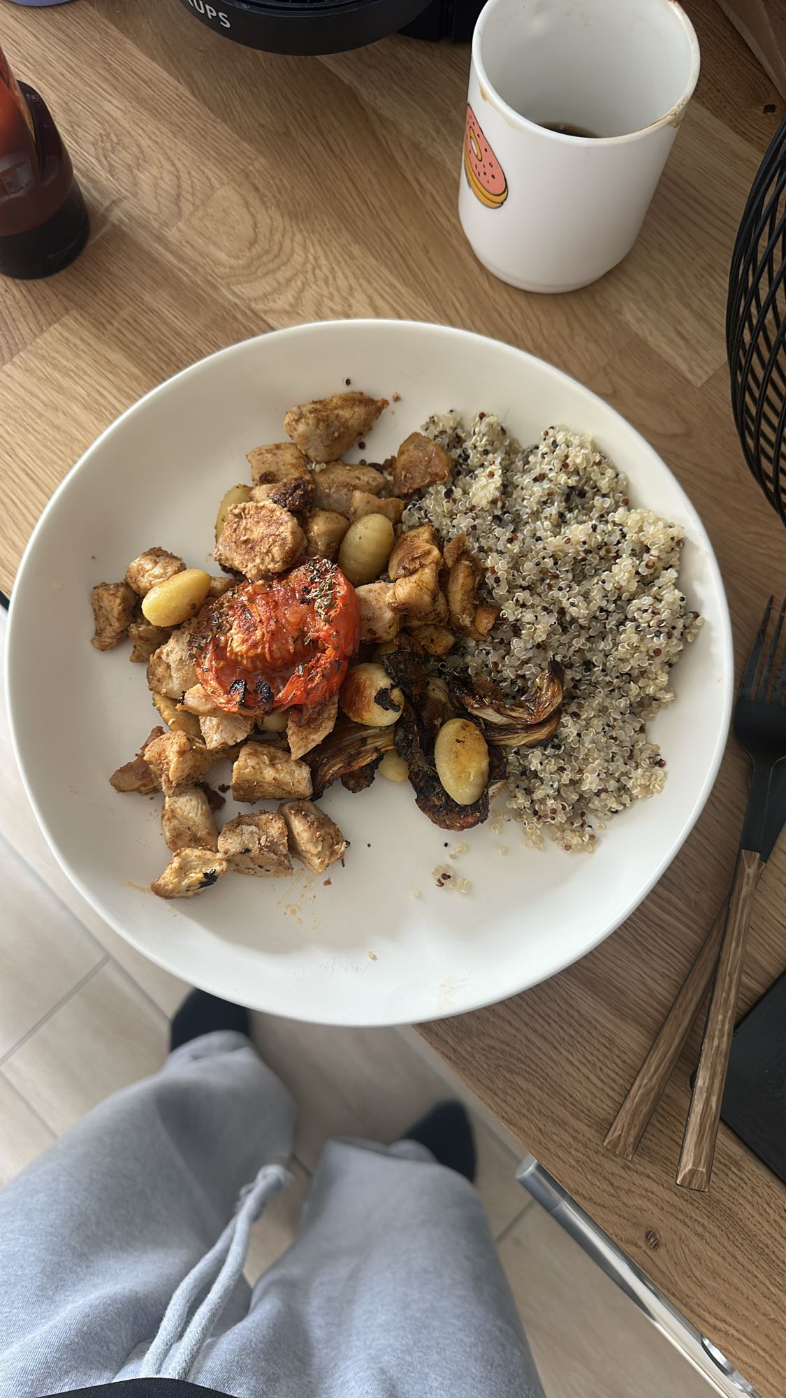 Poulet quinoa légumes