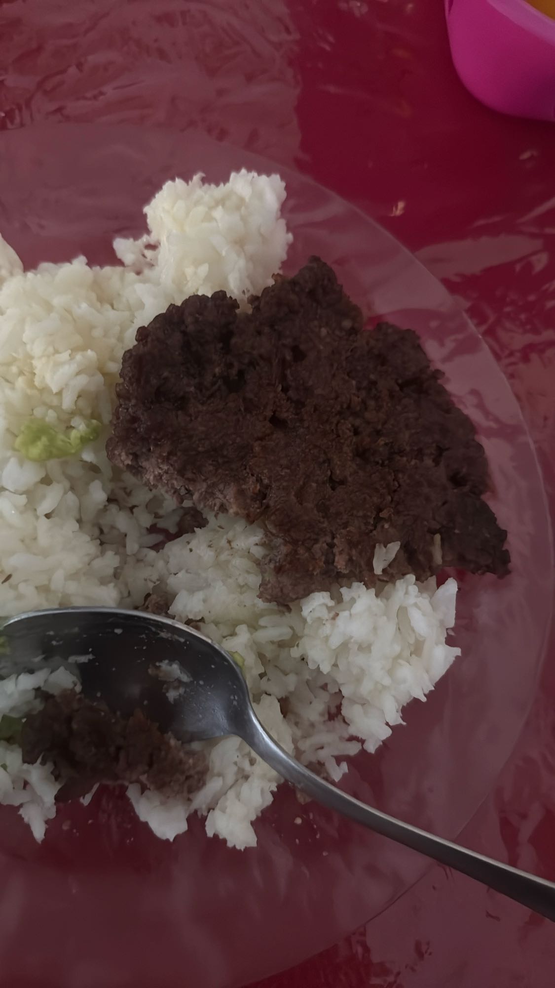 arroz con carne molida