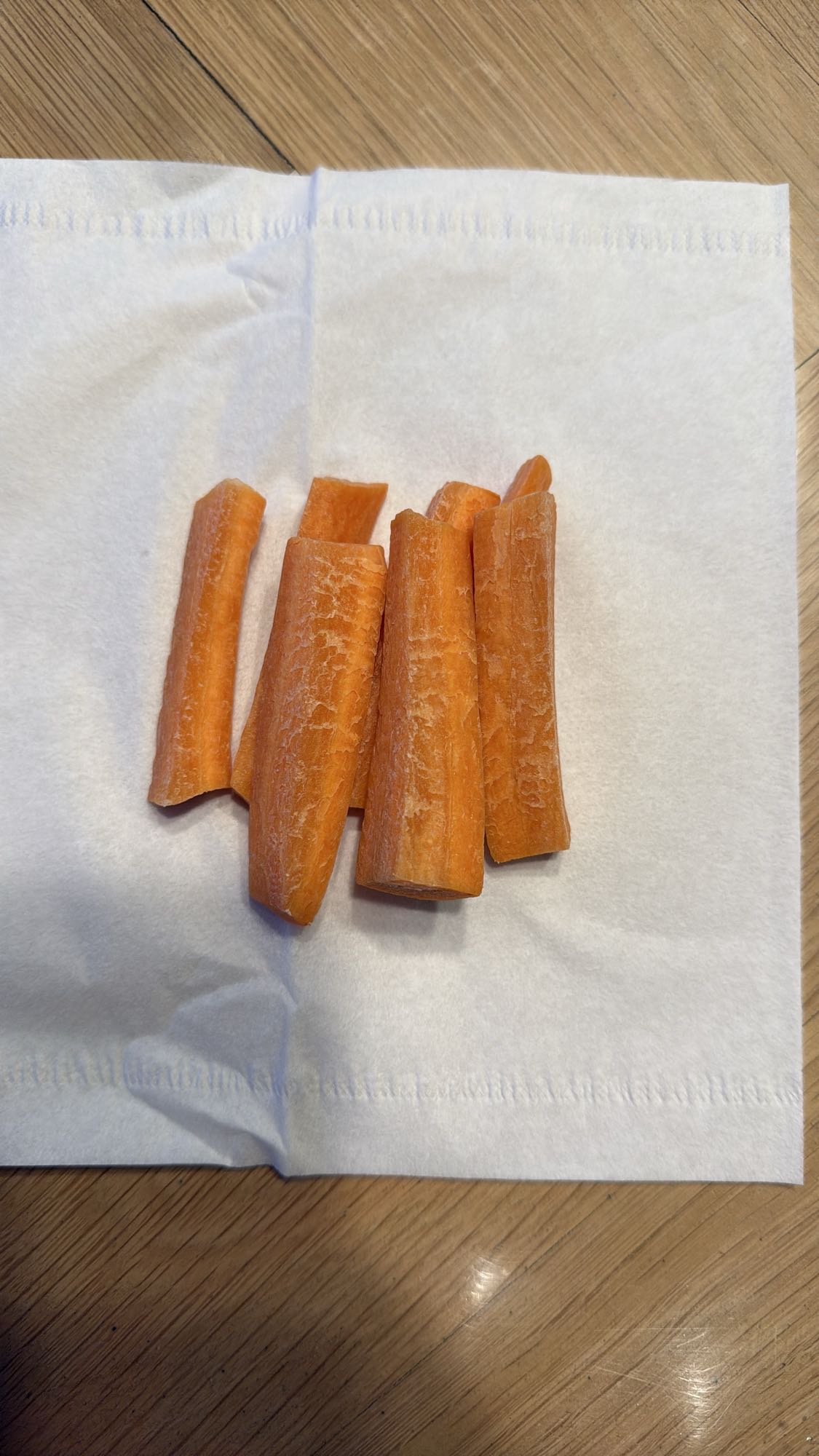 Carrot sticks snack