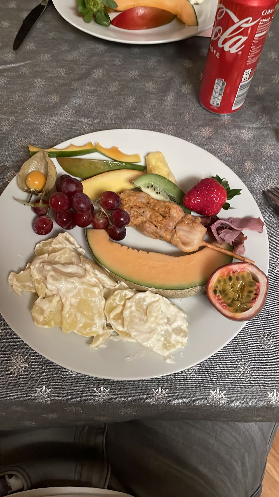 Fruktig buffétallrik