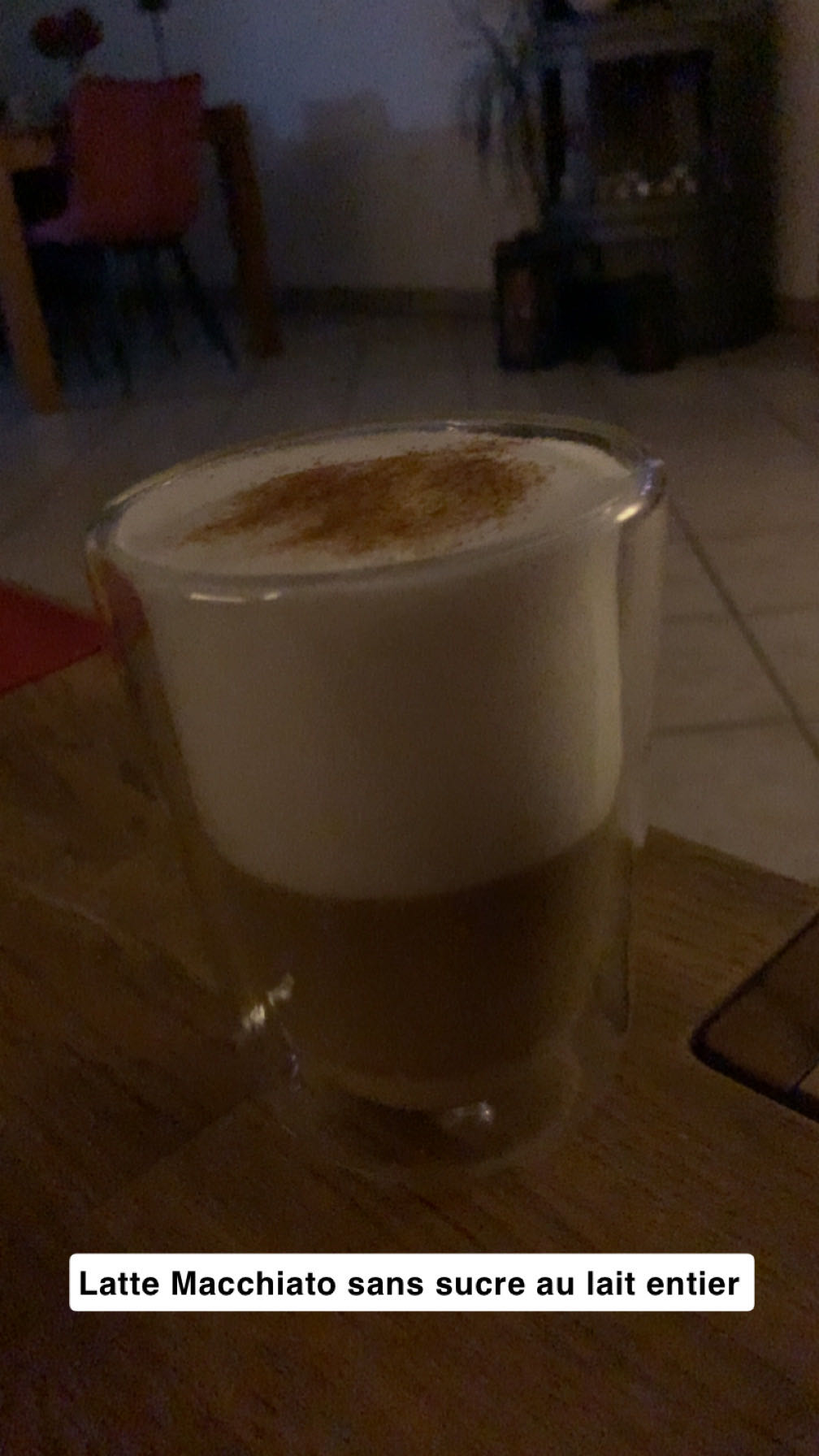 Latte macchiato lait entier