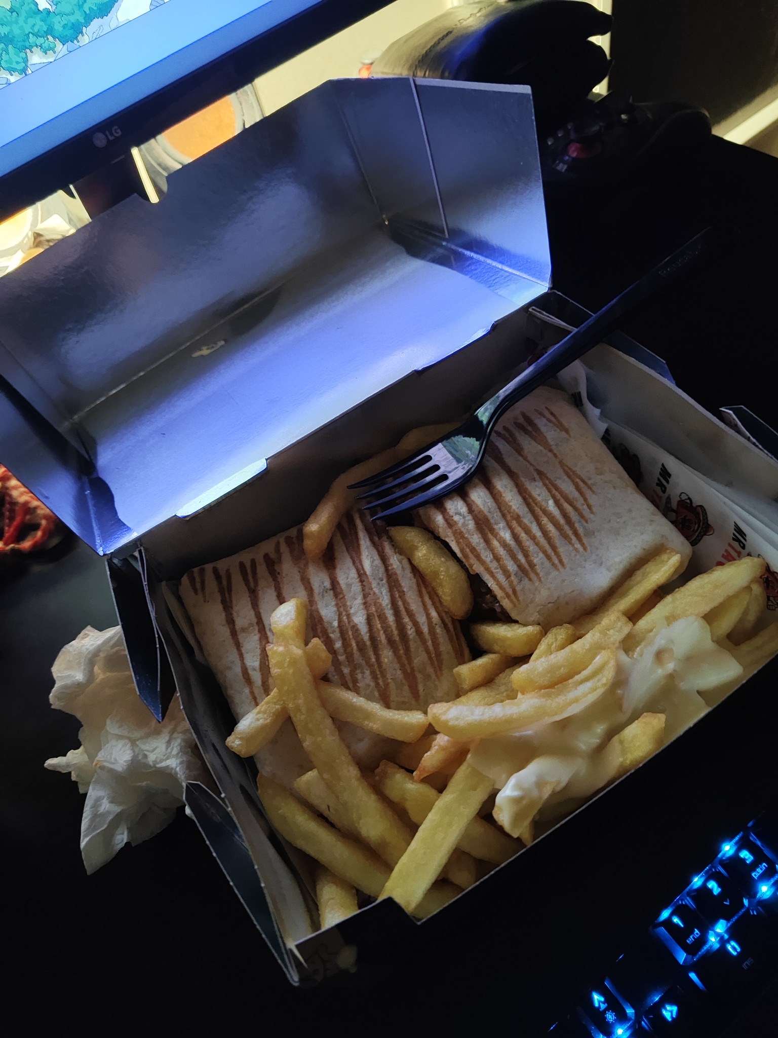 Wraps with fries