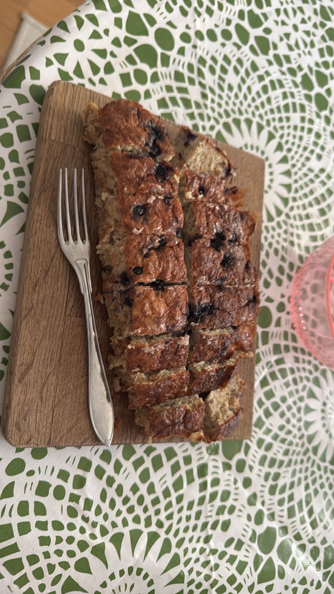 Bananbröd med blåbär