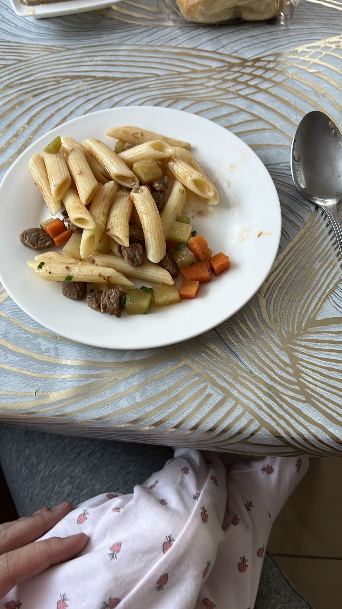 макароны с говядиной