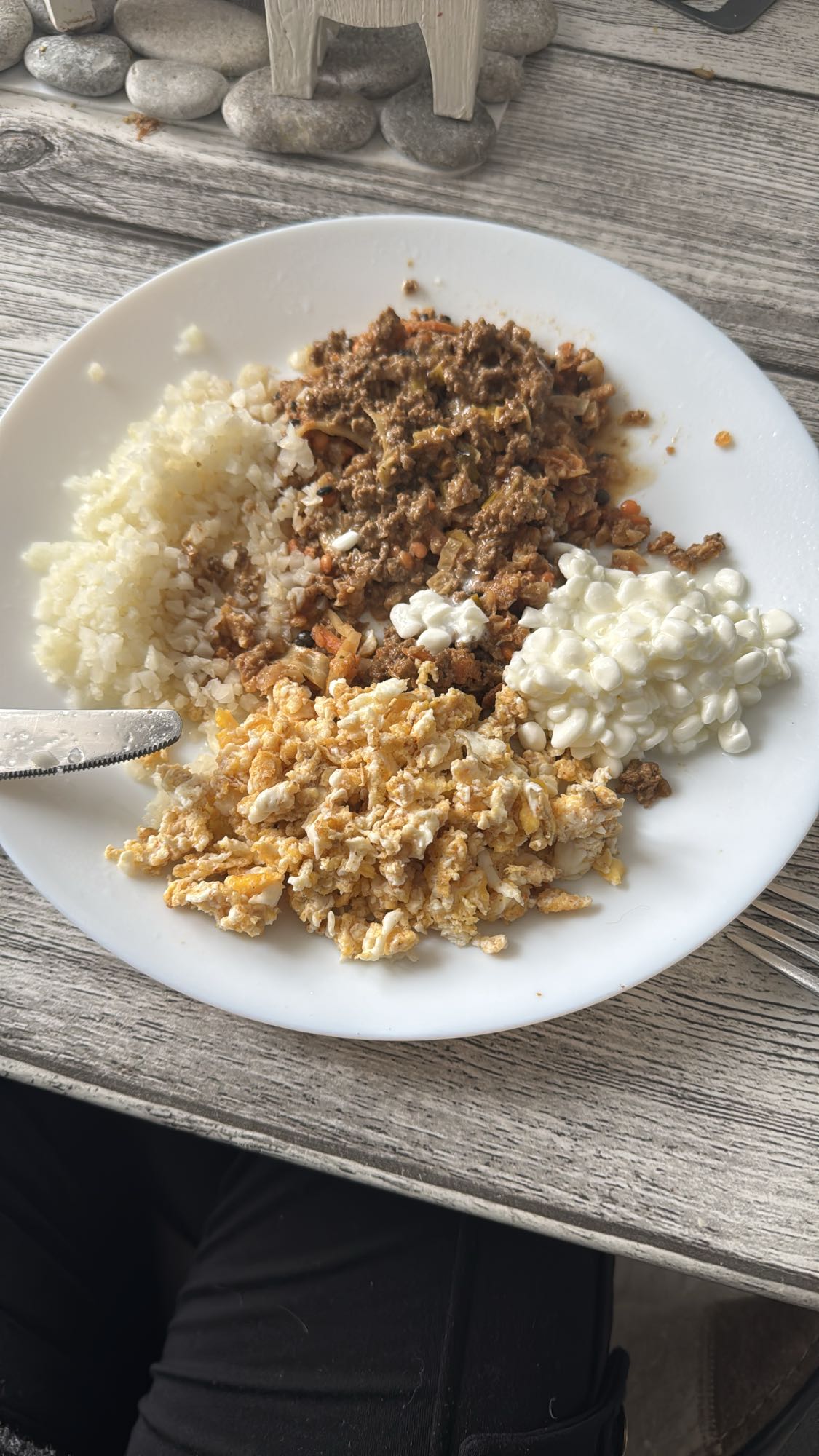Soyafärs med ägg och ris