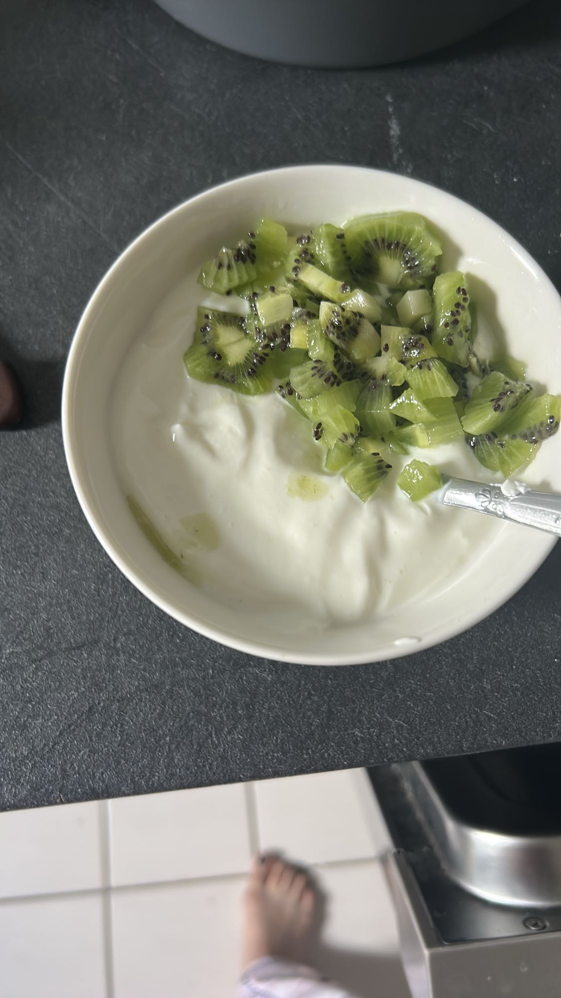 yogur con kiwi
