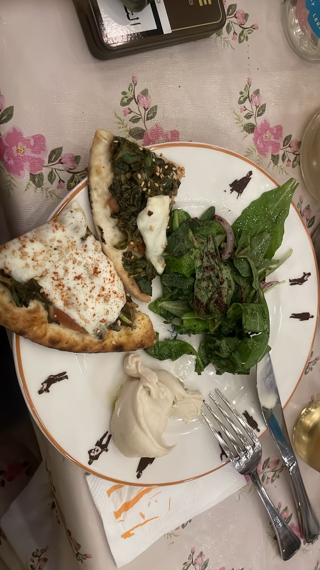 Spinach Flatbread Plate