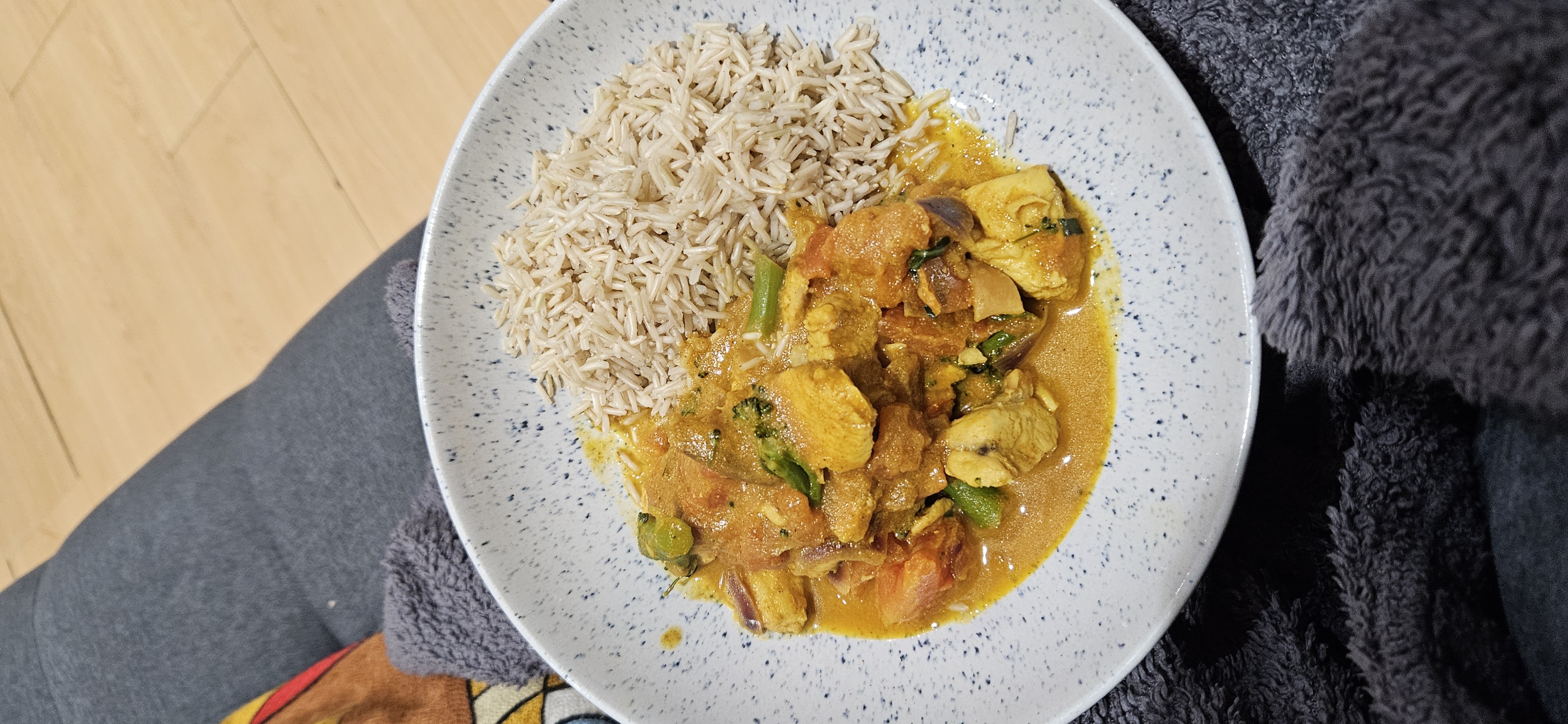 Chicken curry with rice