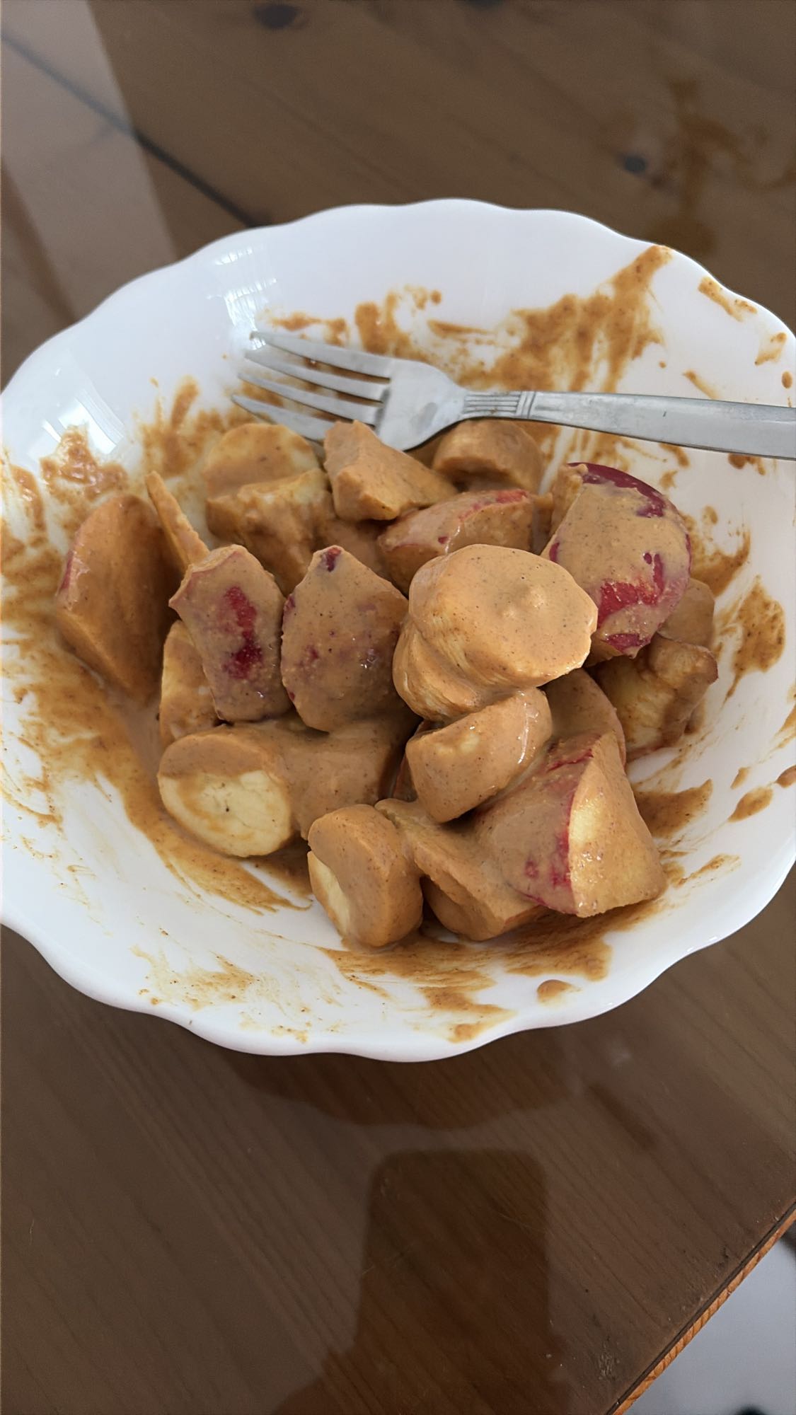 Fructe cu unt de arahide pudră