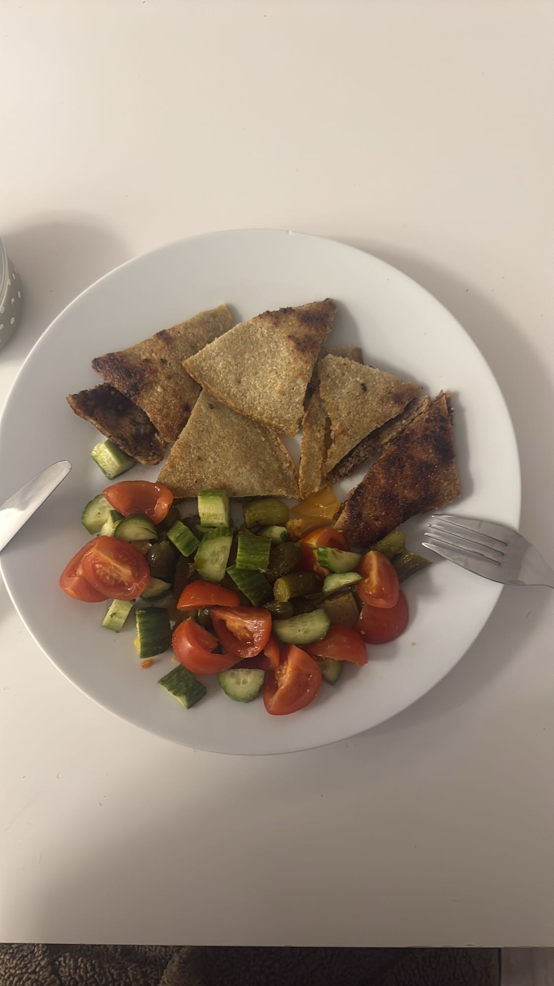 Quesadilla med sallad