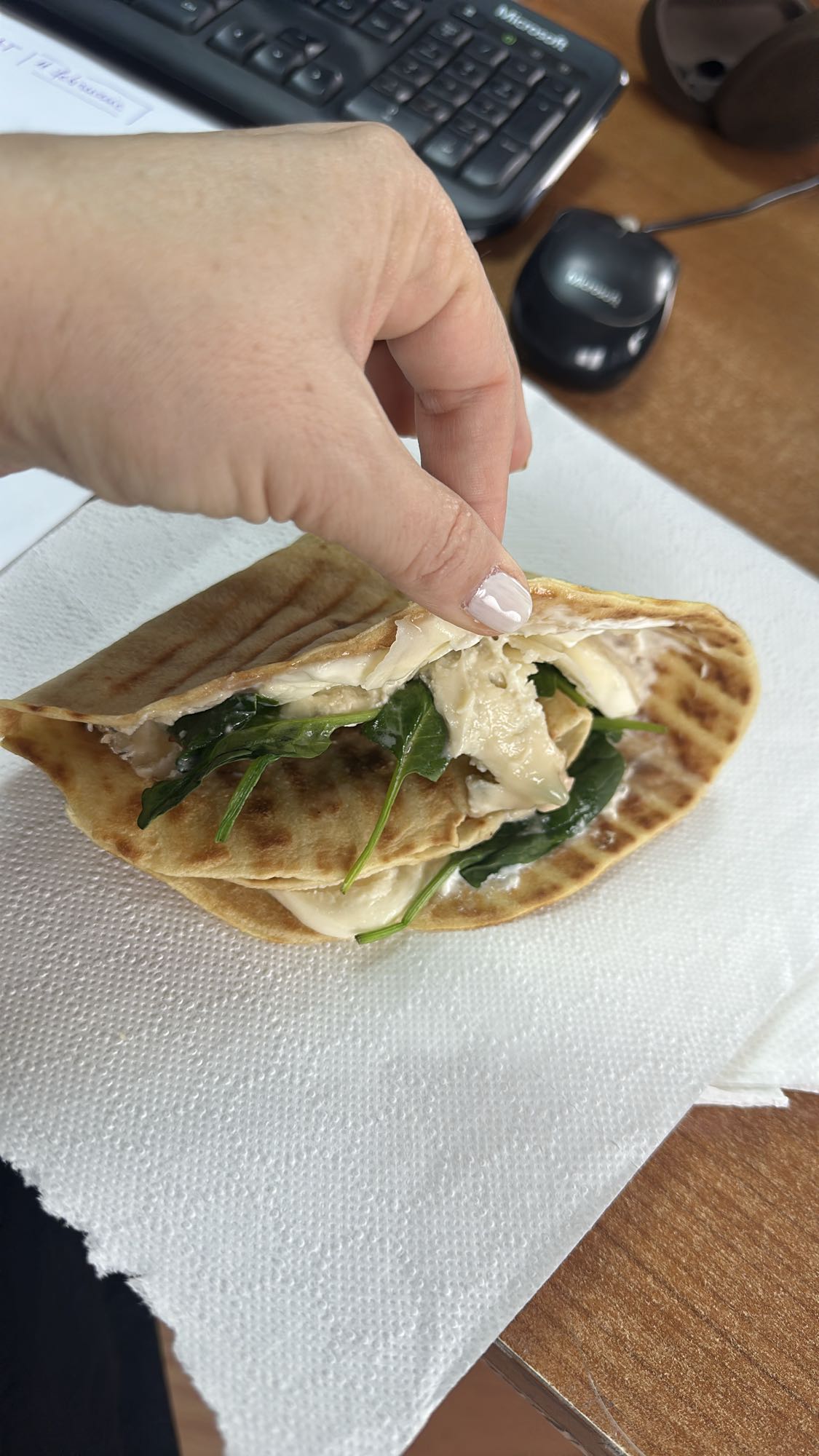 Chicken pita wrap