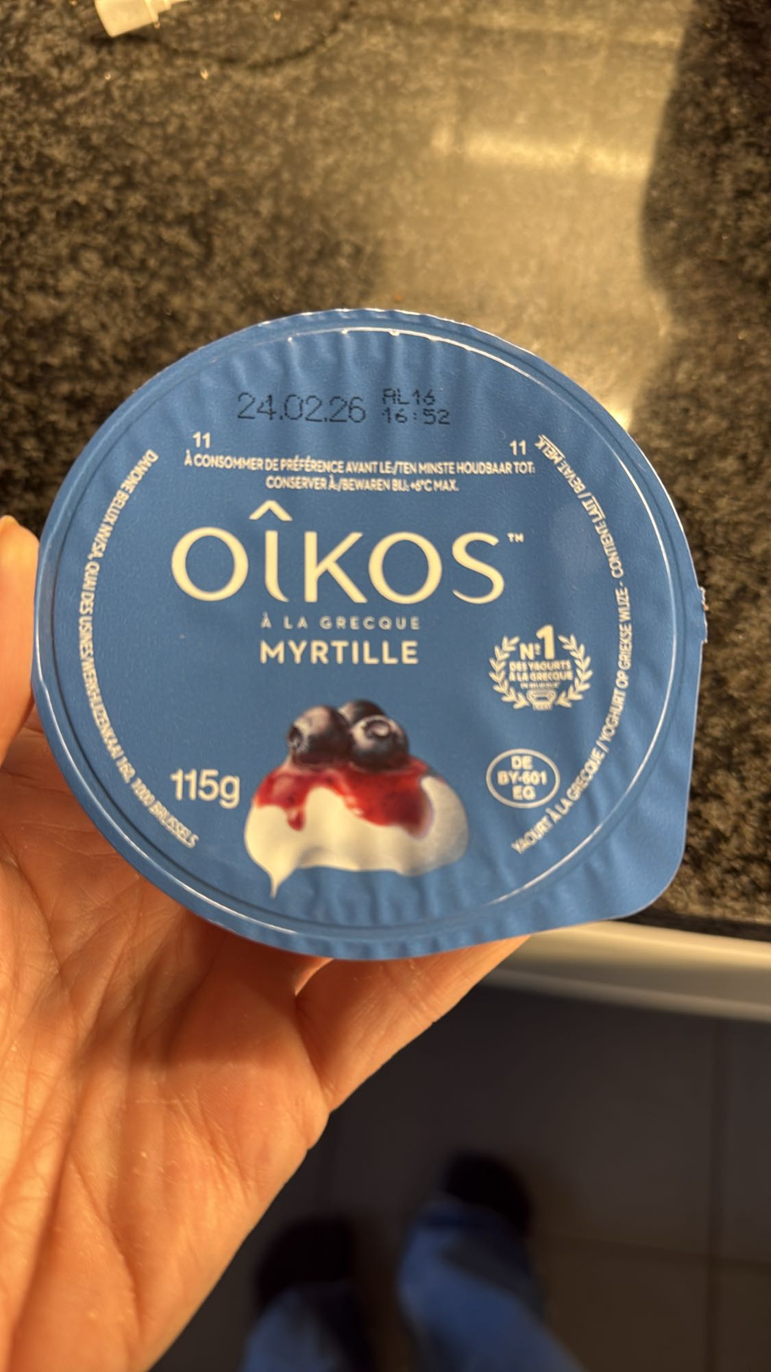 Griekse yoghurt bosbes