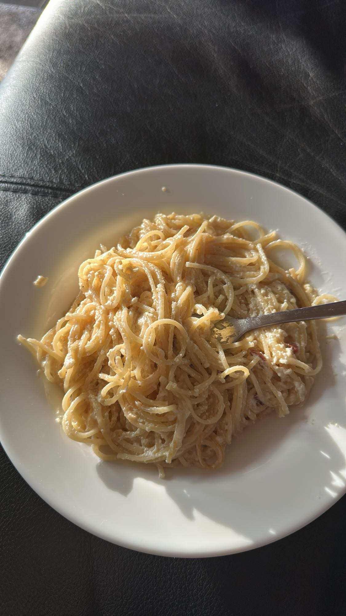 Spaghetti met kaas