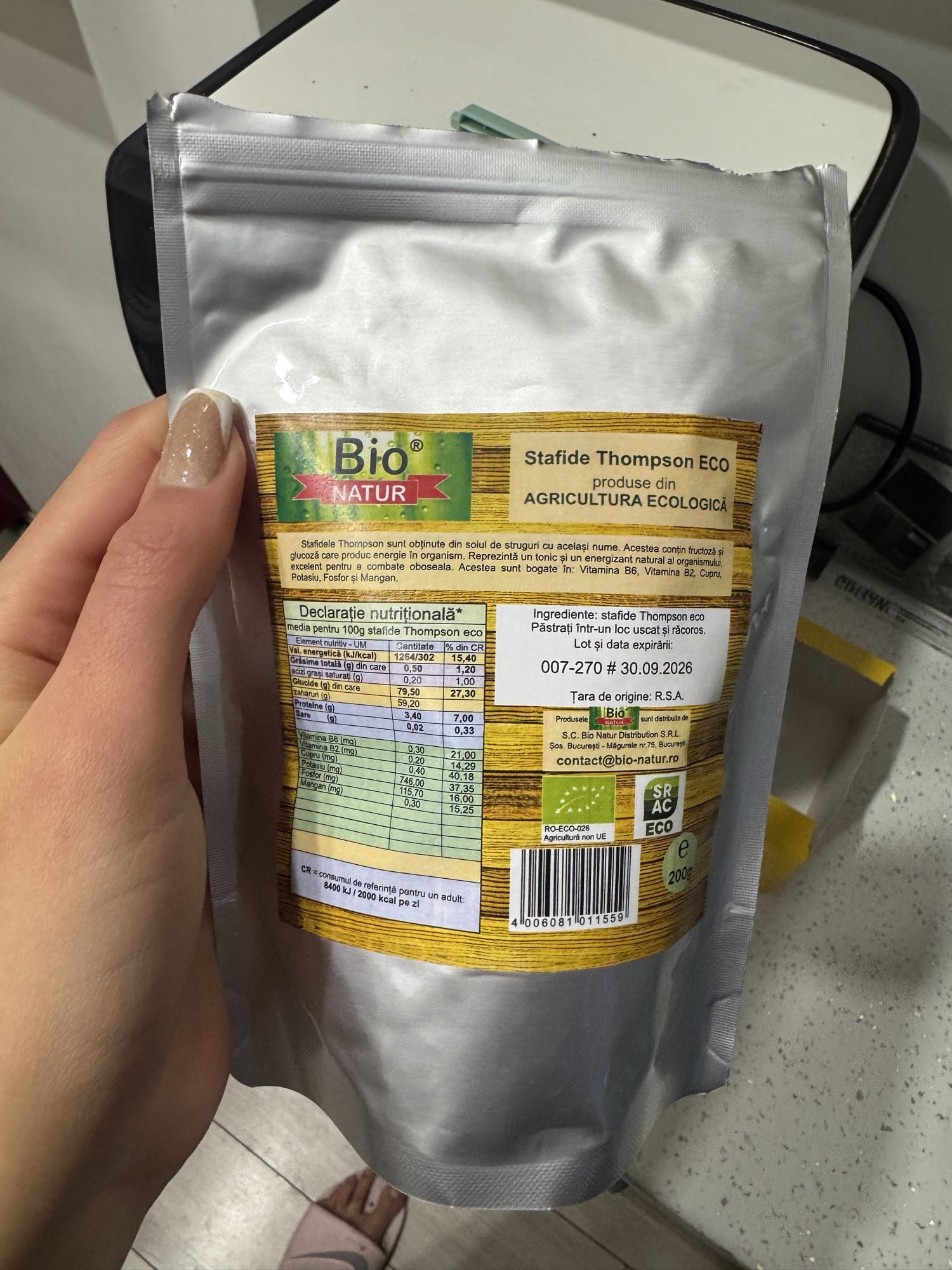 Thompson Raisins Snack