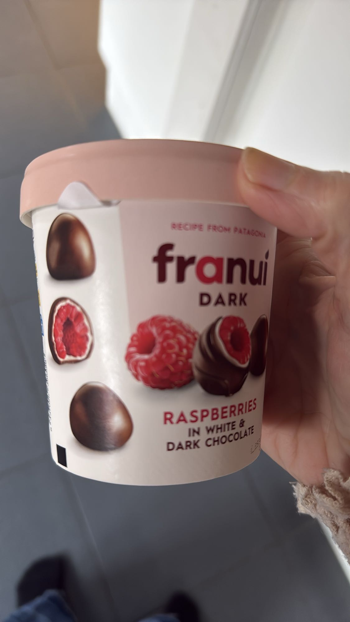 frambozen in chocolade