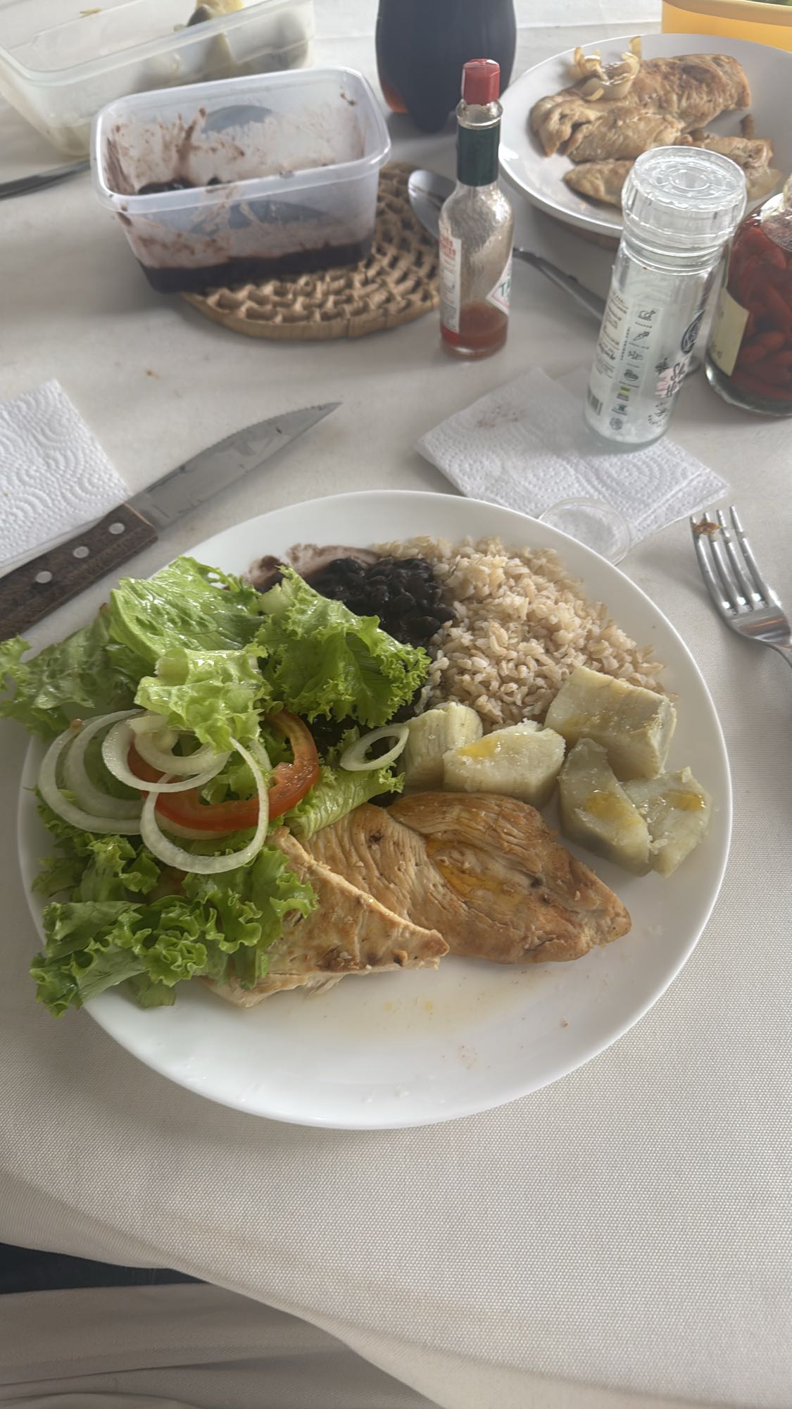 Prato saudável com frango