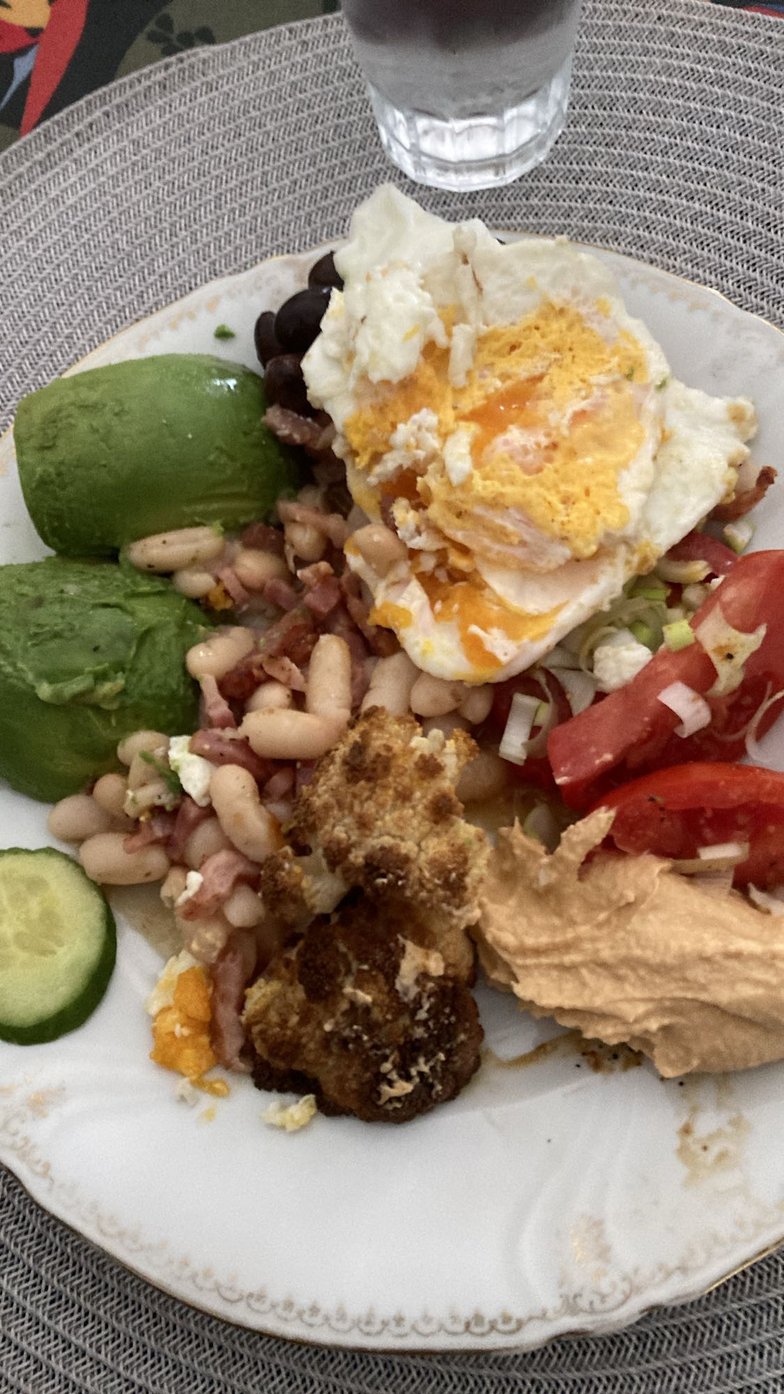 Grönsaksäggtallrik