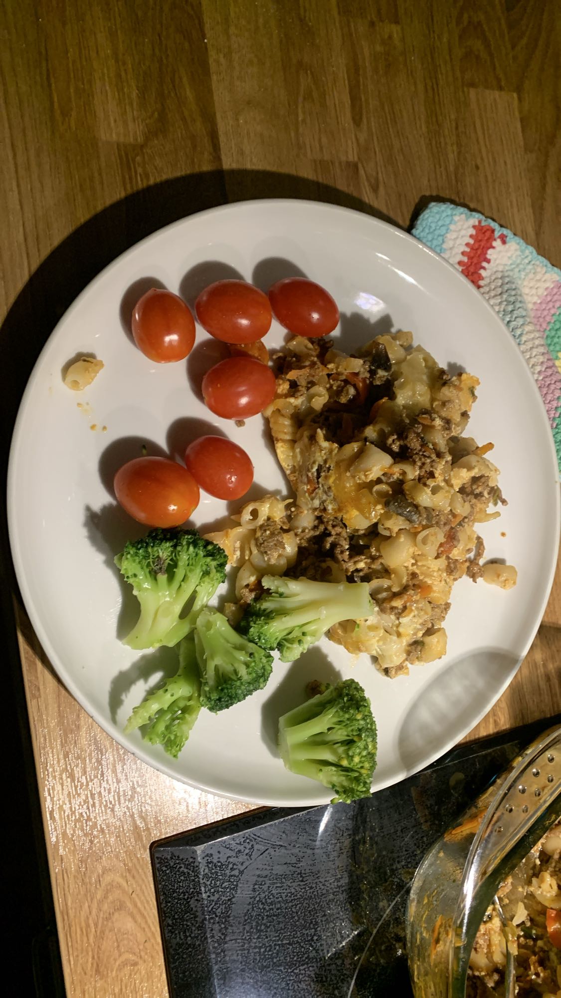 Pasta med köttfärs & grönsaker