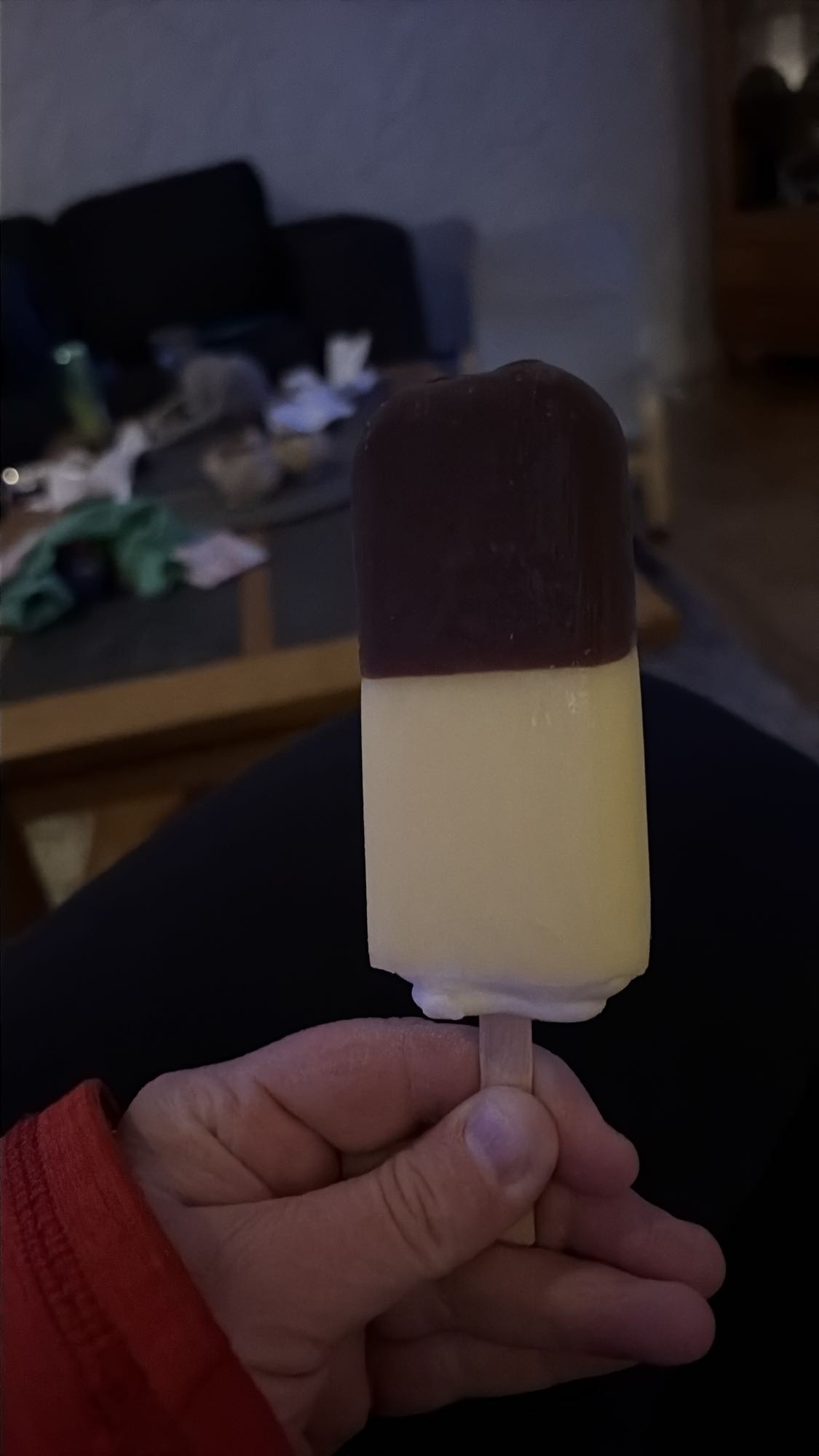 Chokladdoppad glasspinne