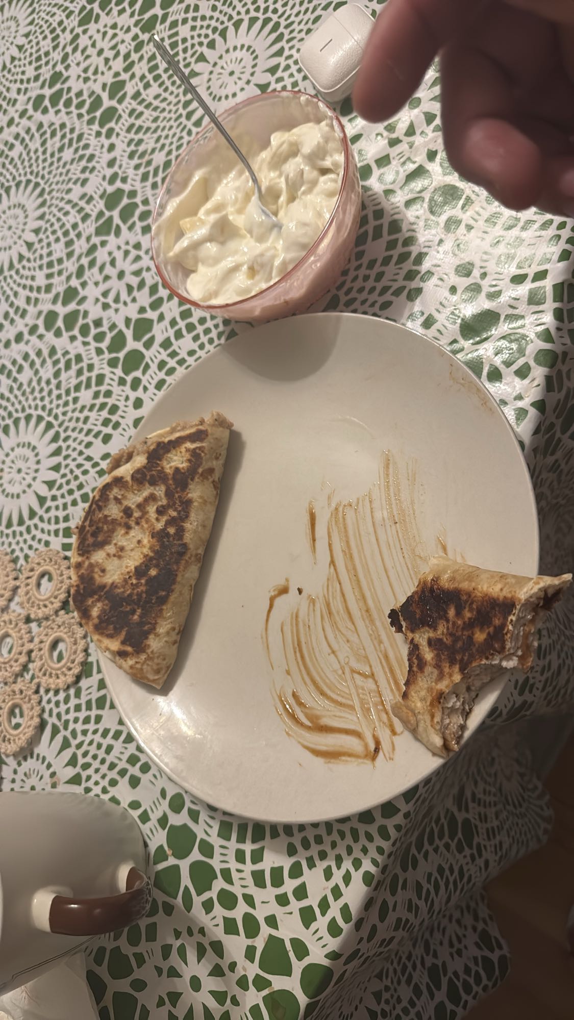 Quesadilla med yoghurt