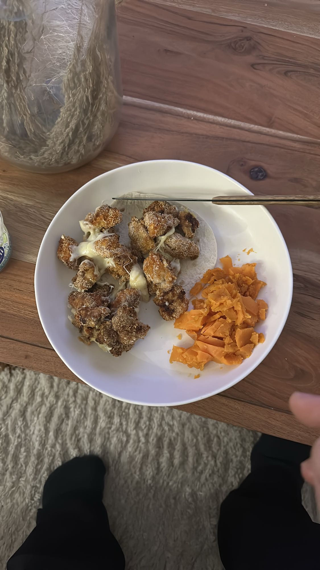 Wrap au poulet croustillant