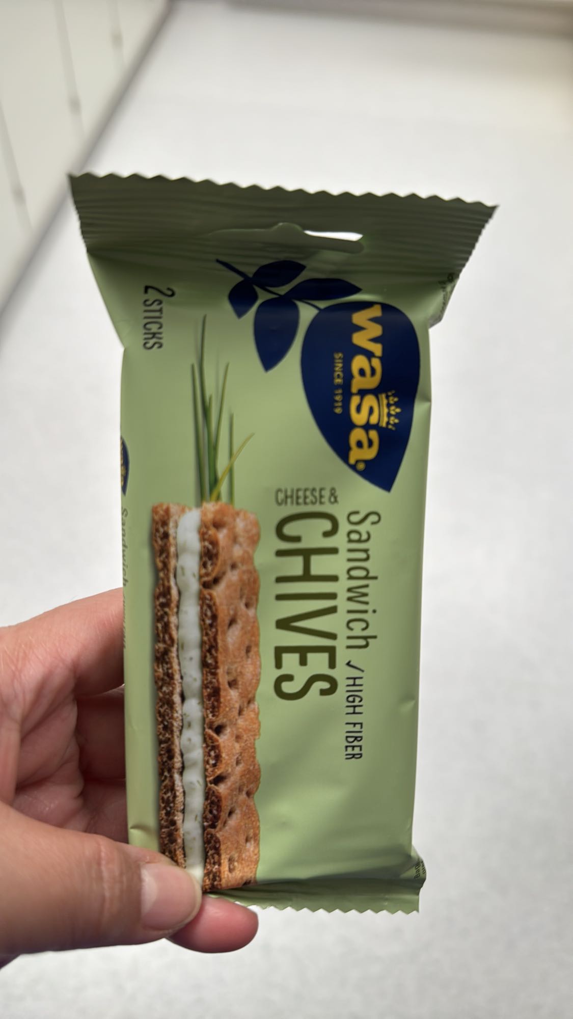 Wasa ost & gräslök sandwich