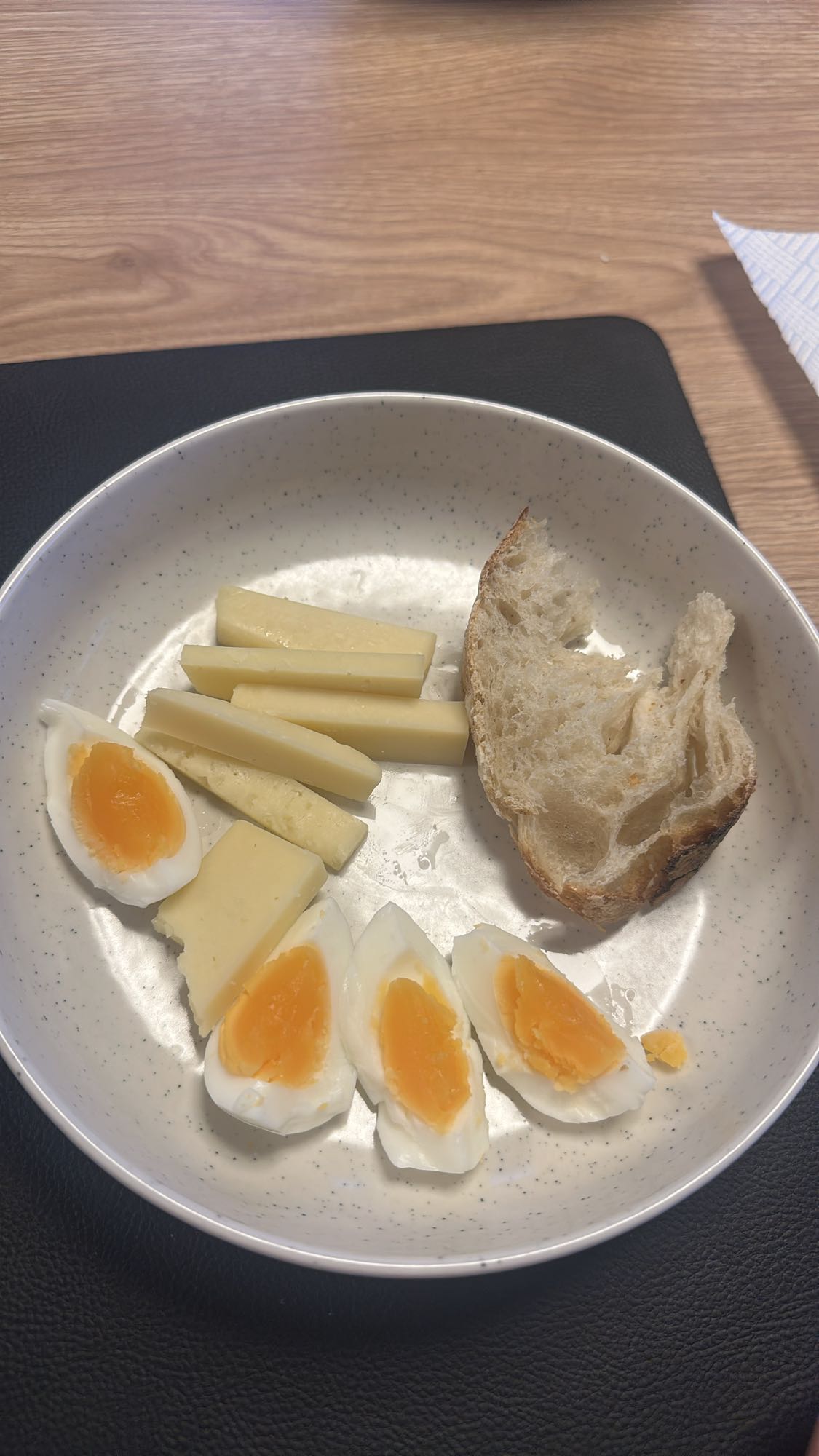Egg, Cheese & Bread Plate