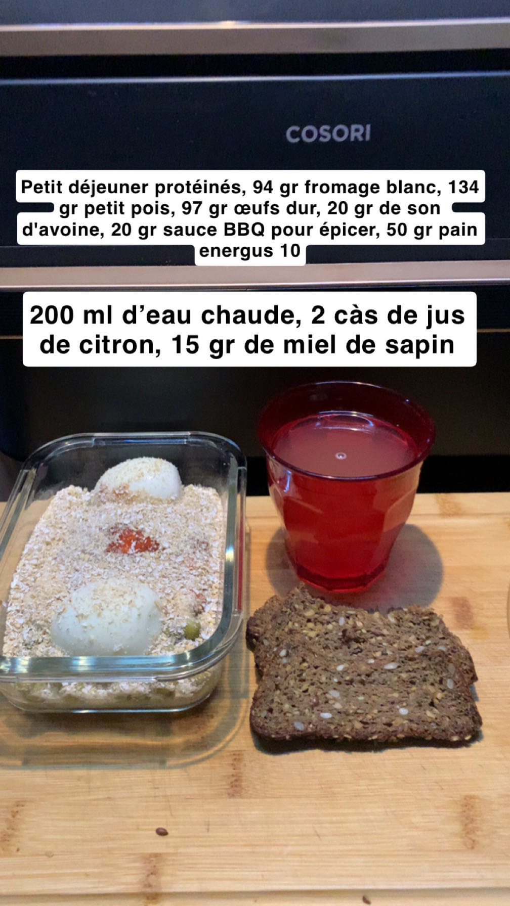 Petit déjeuner protéiné