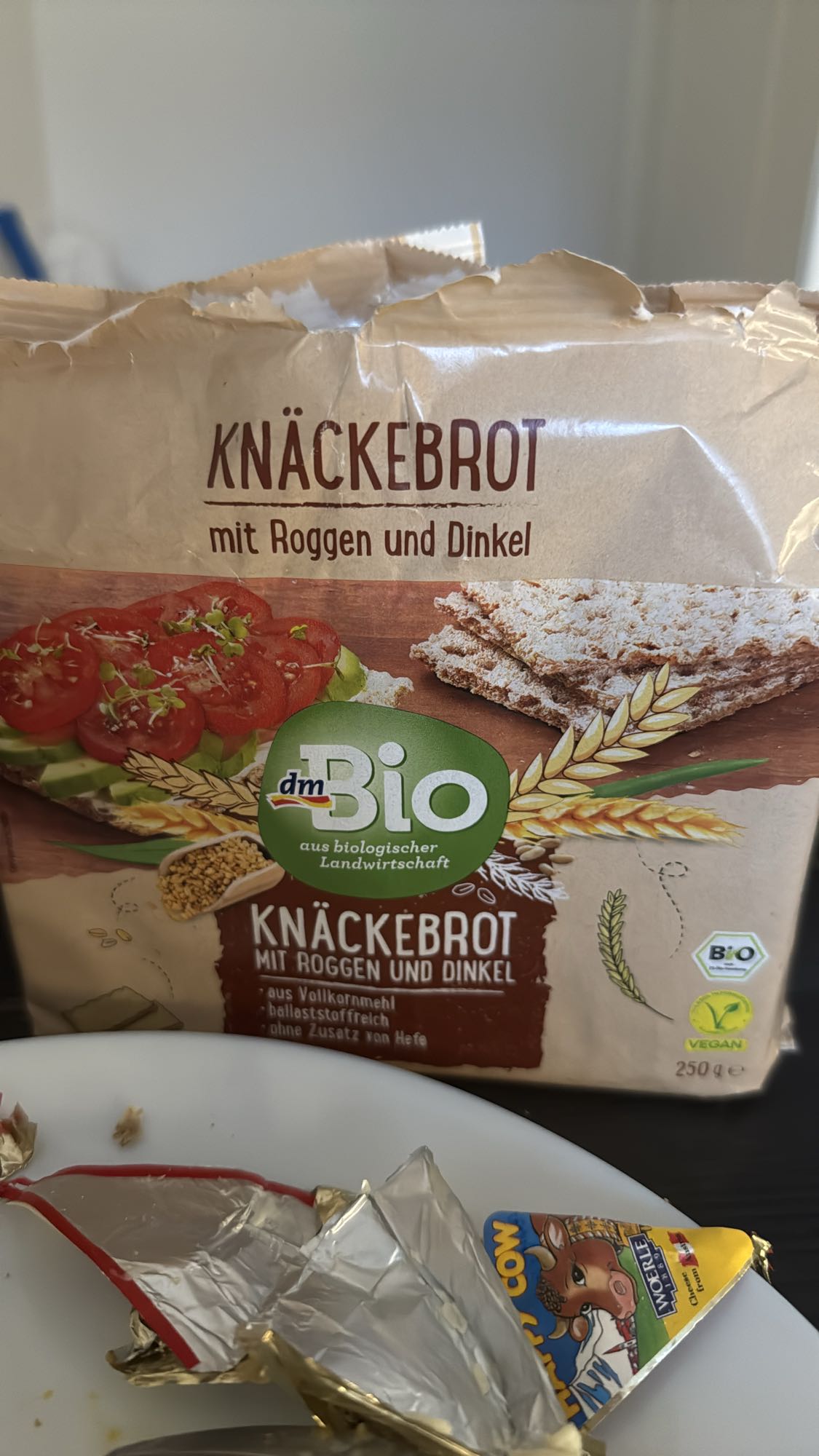 Knäckebrot mit Käse
